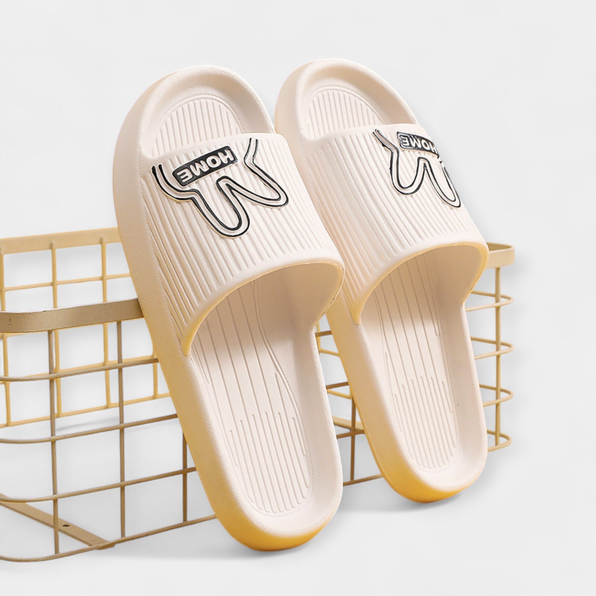 Pantuflas Femeninas con Diseño de Cartoon y Dedos Abiertos