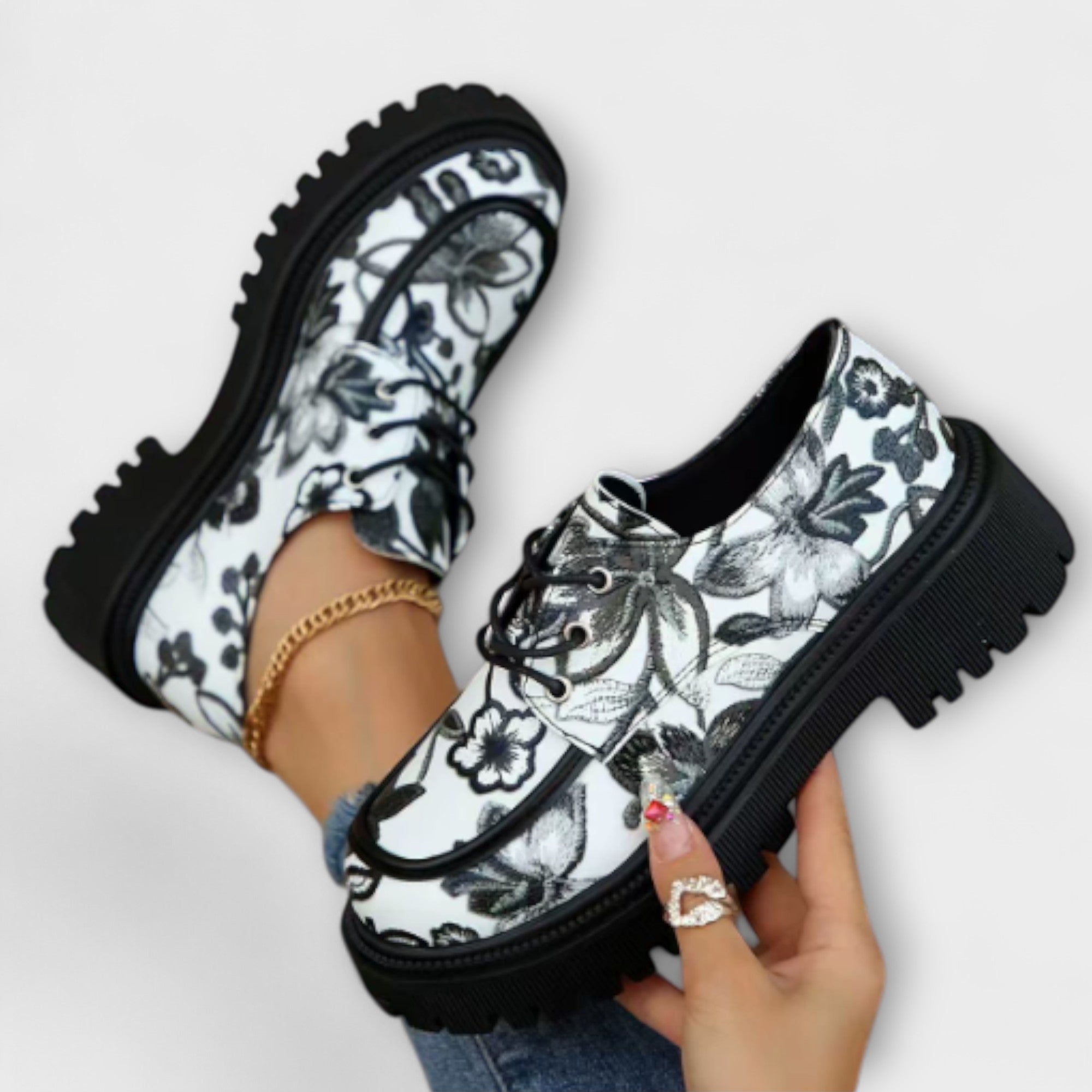Sandra - Mocasines retro clásicos con estilo