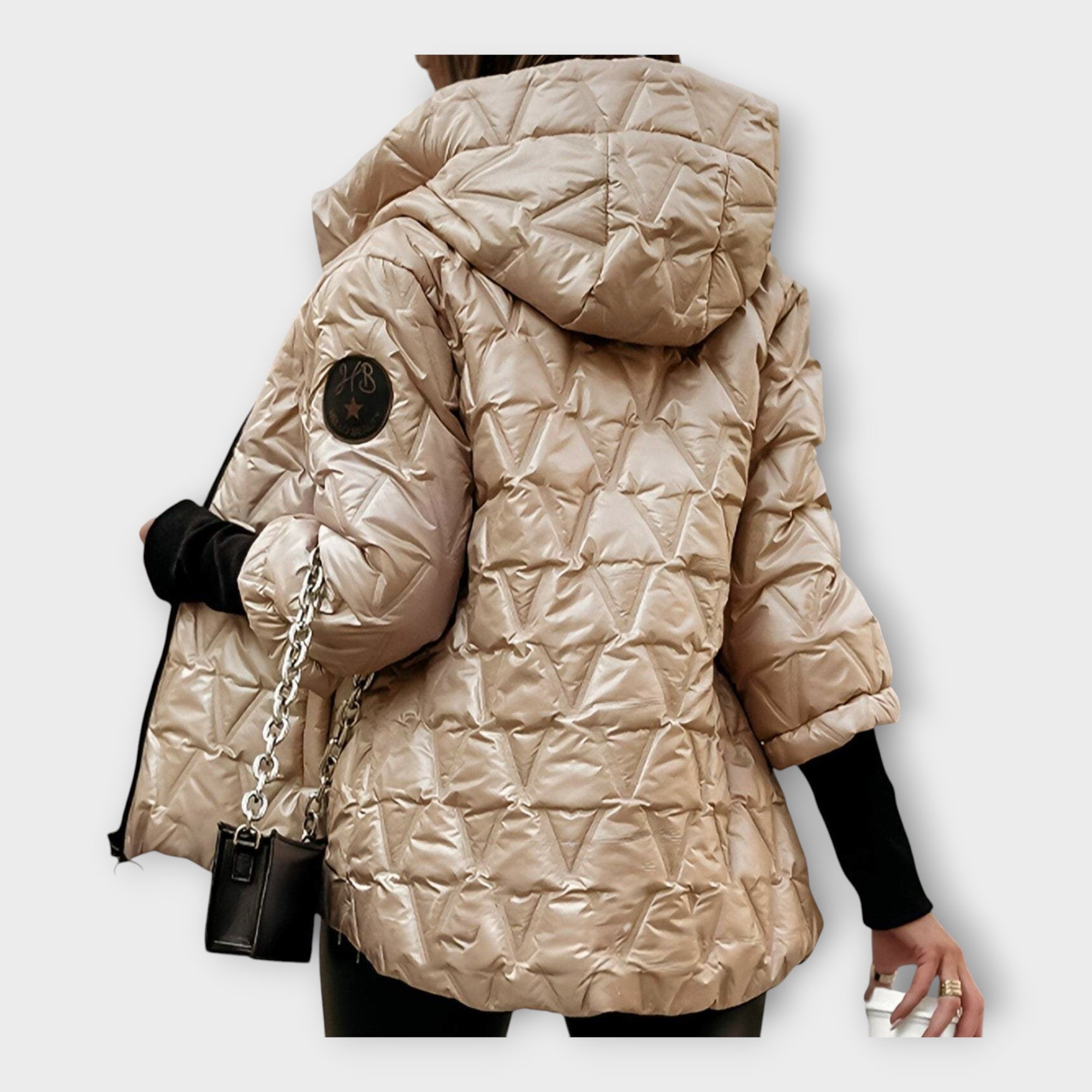 Chaqueta acolchada elegante con capucha