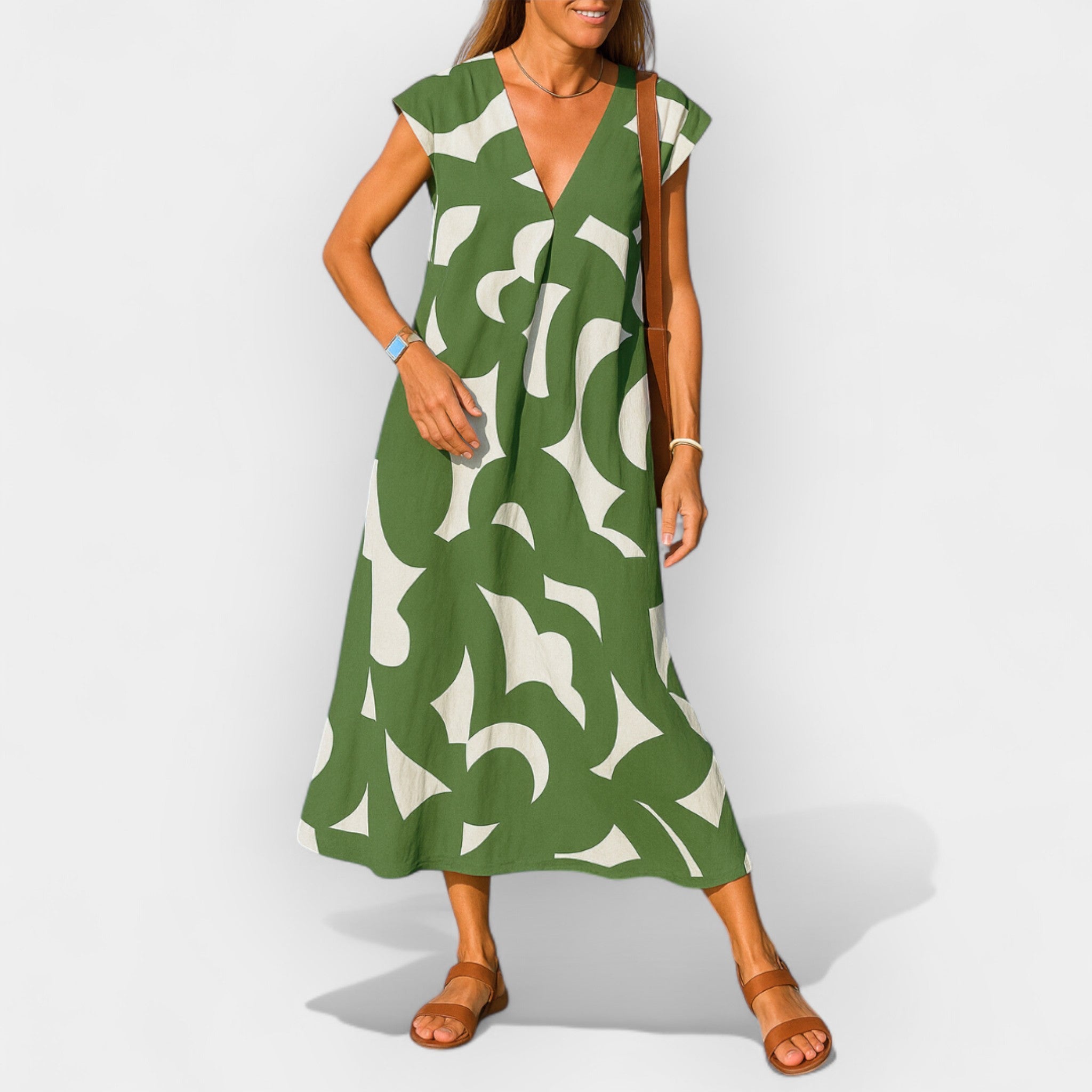 Vestido Versátil con Escote en V