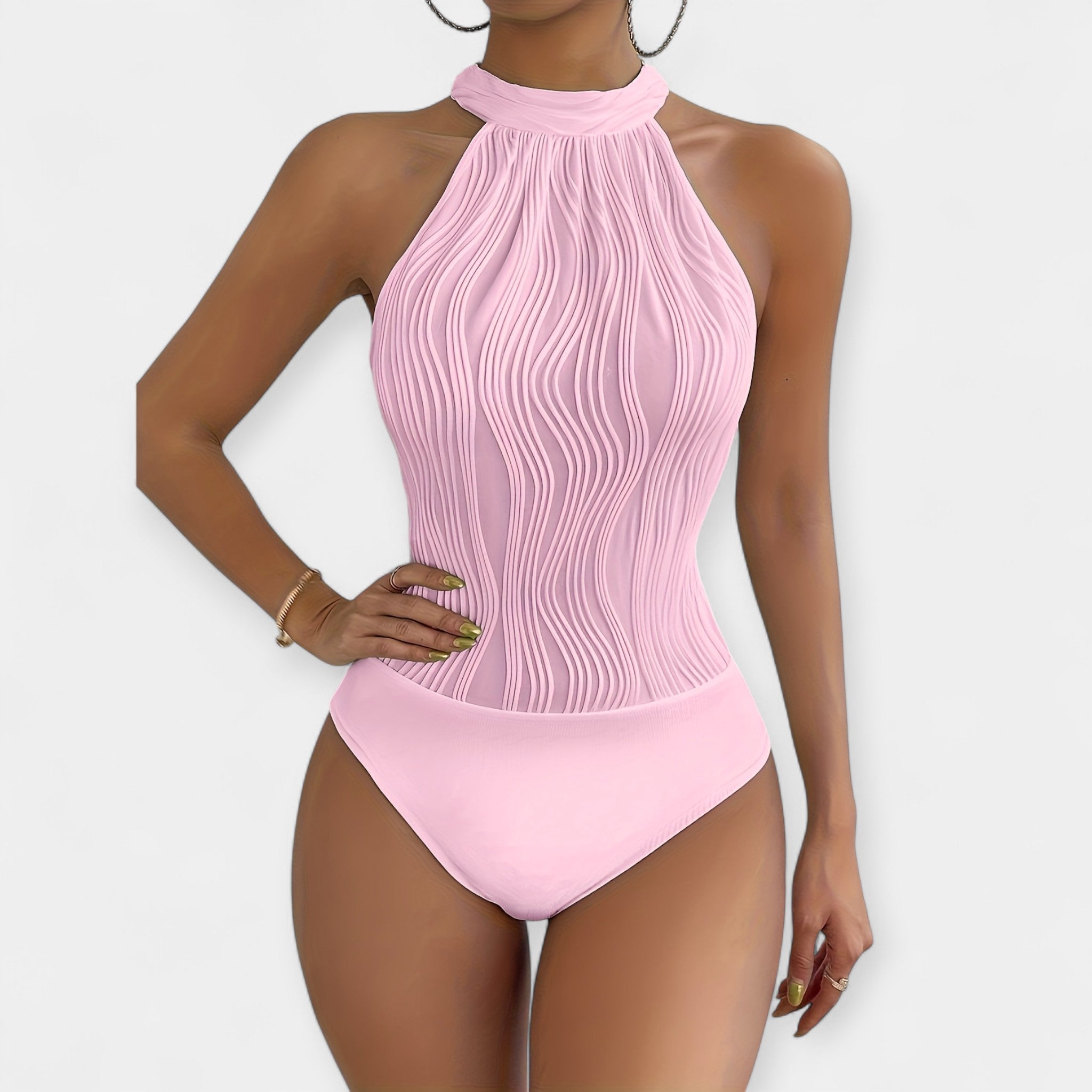 Body Enterizo Rosa Vivo