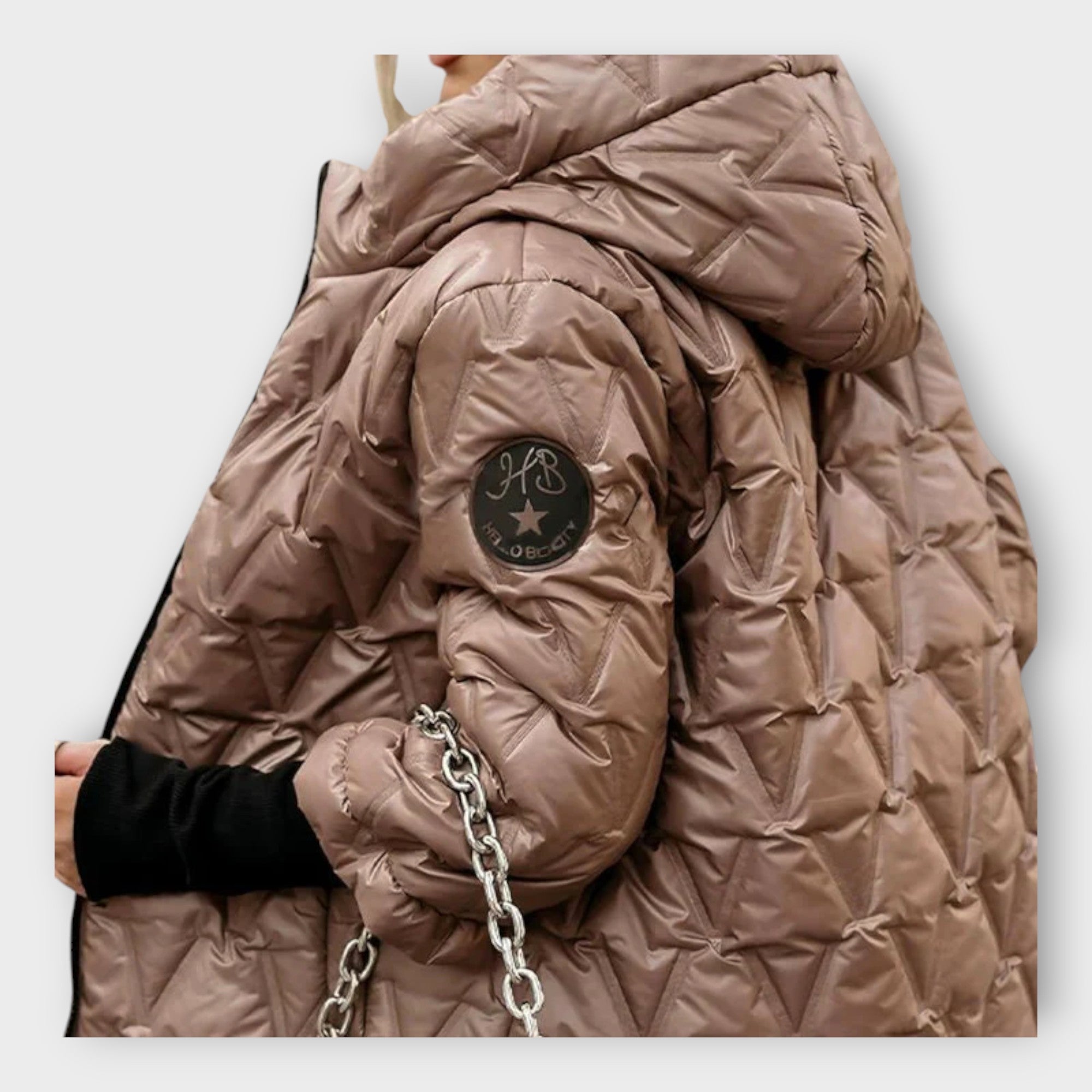 Chaqueta acolchada elegante con capucha