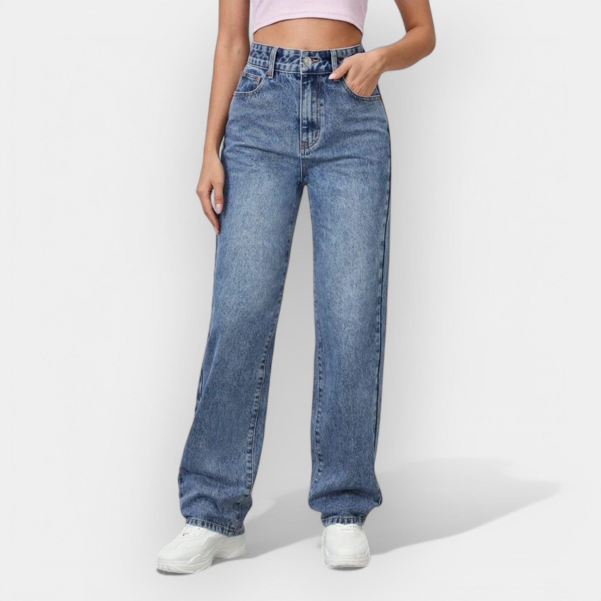 Jeans Clásicos de Corte Recto