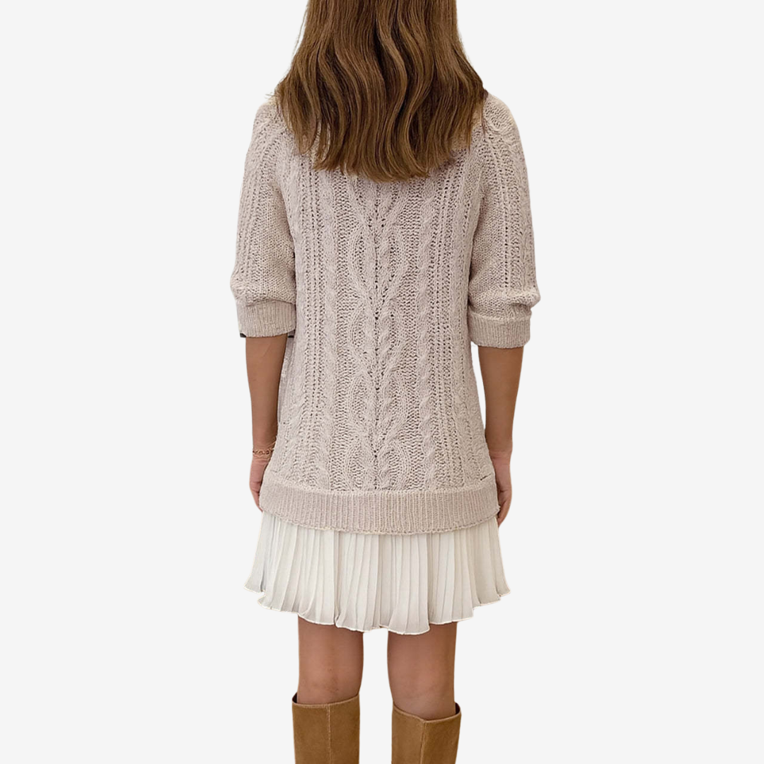 Vestido de punto trenzado