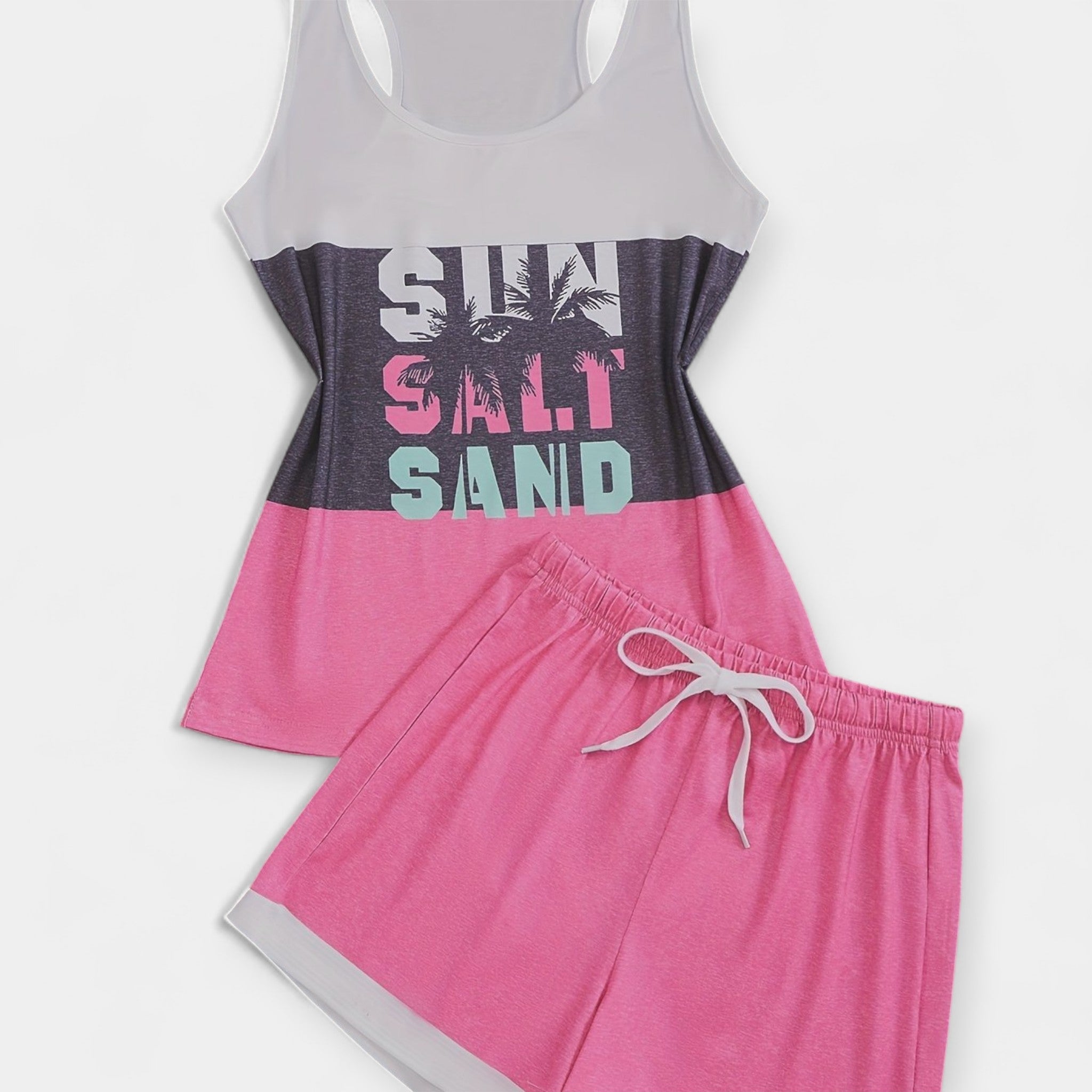 Set Ligero con Estampado Tropical