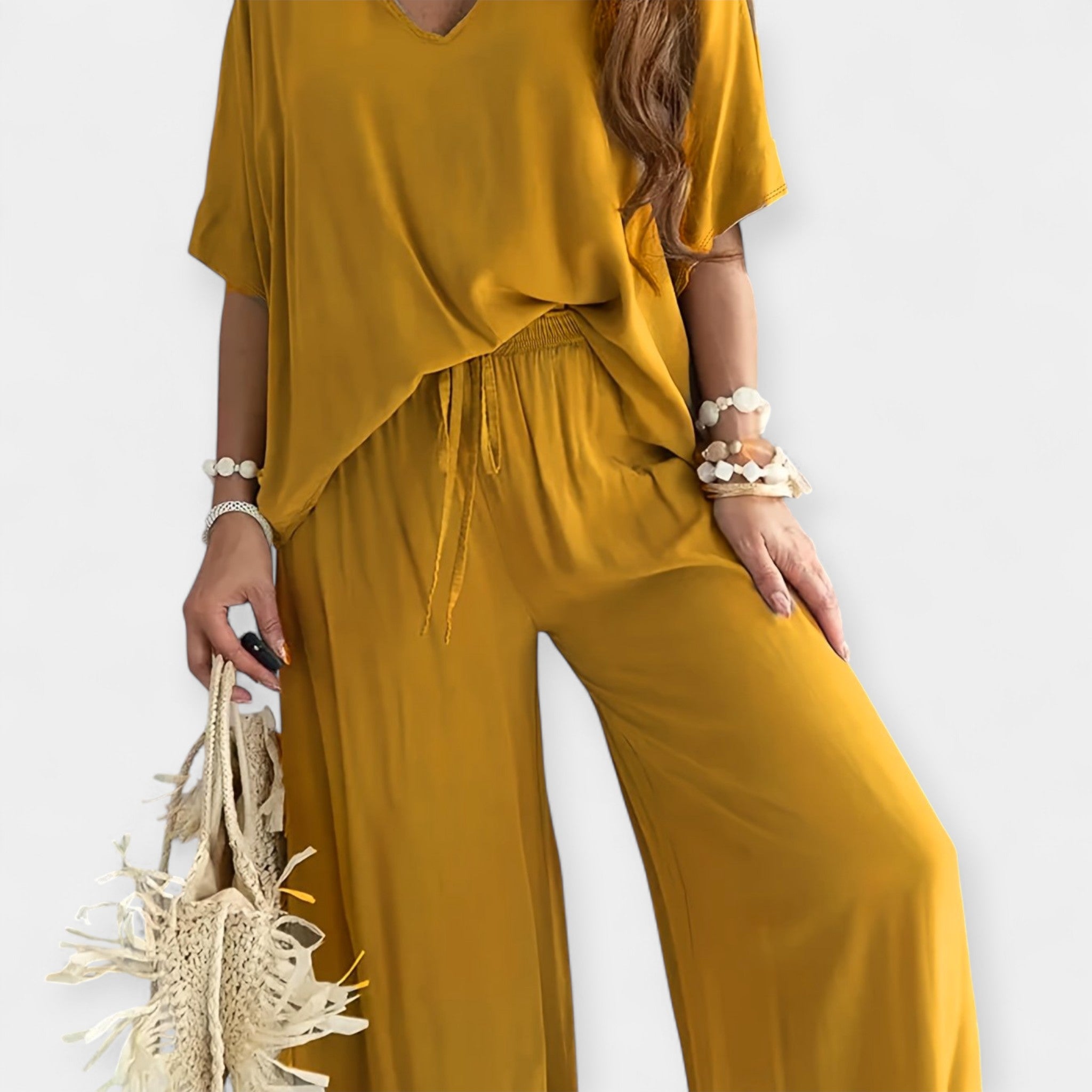 Conjunto Casual con Pantalón Ancho