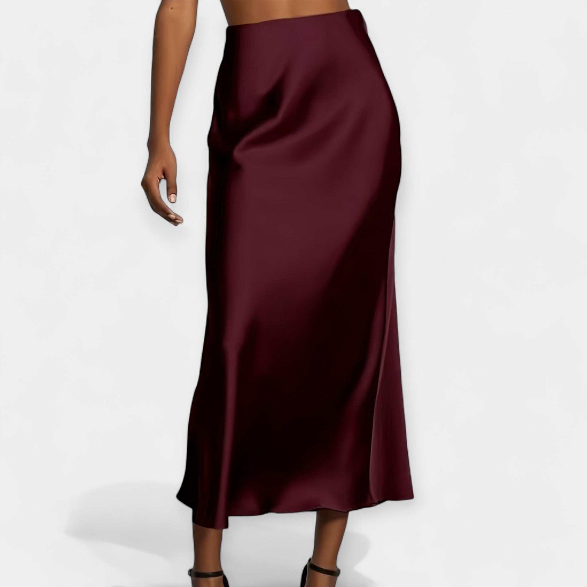 Falda Satén Elegante