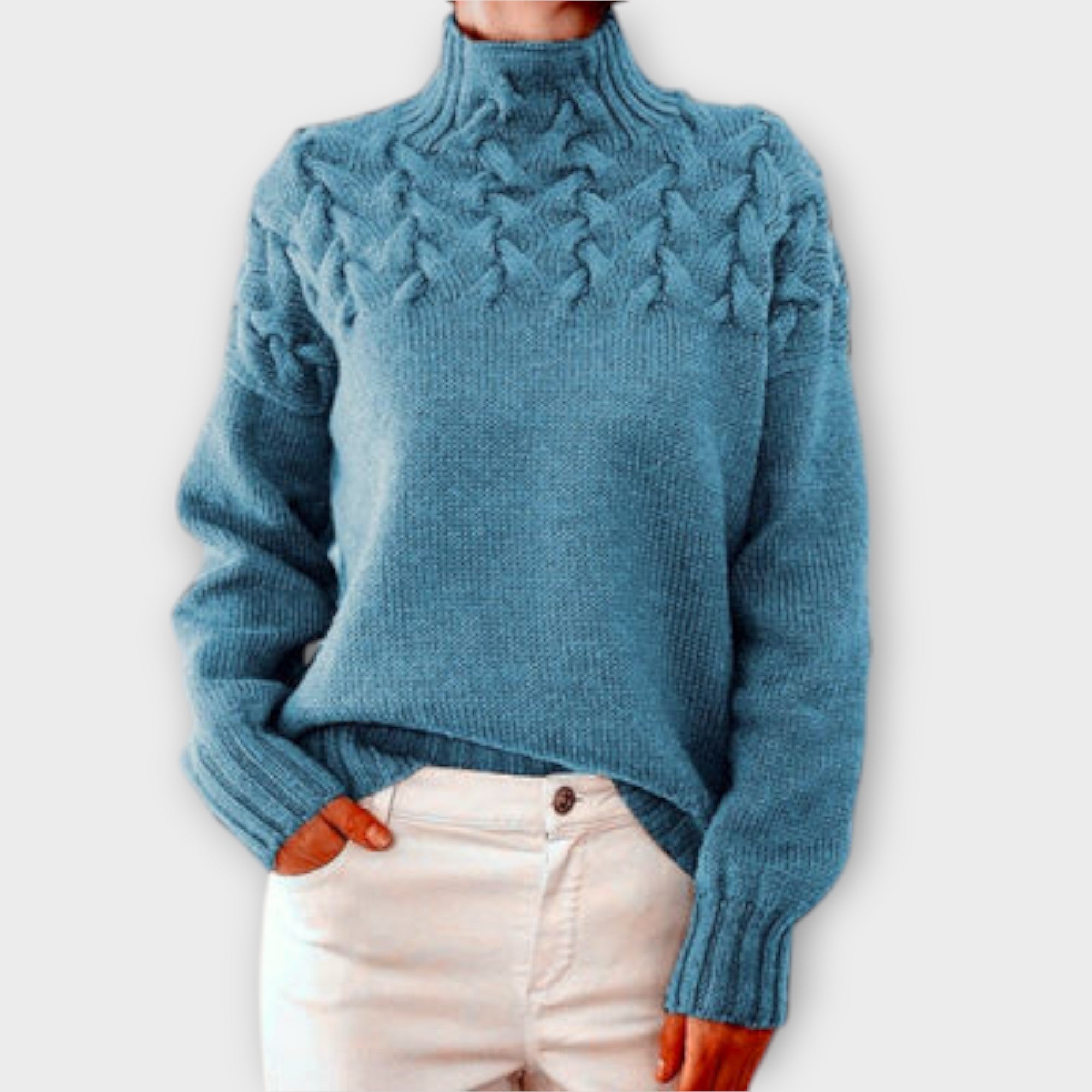 Eva - Jersey de mujer con detalle de punto