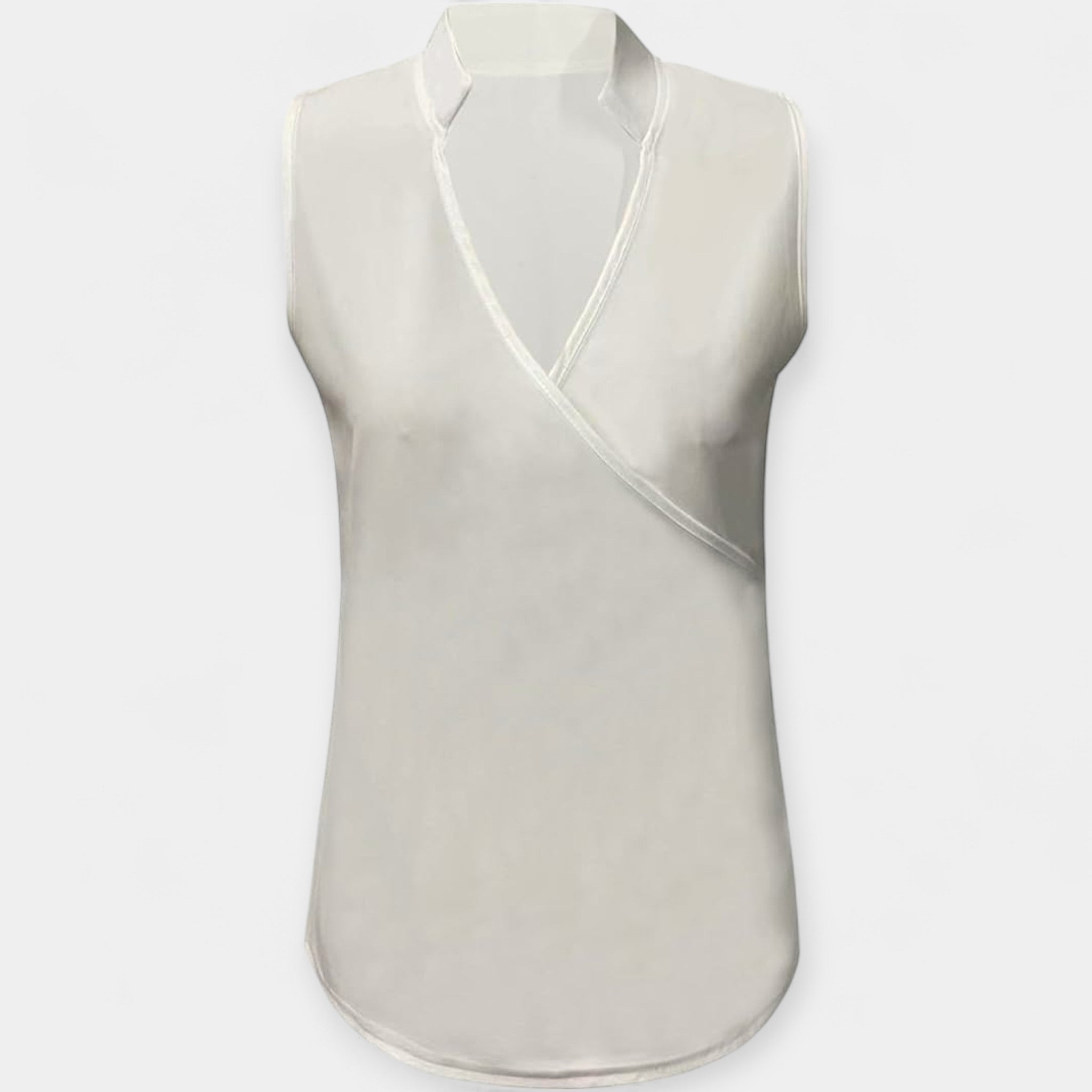 Blusa Cruzada con Escote en V