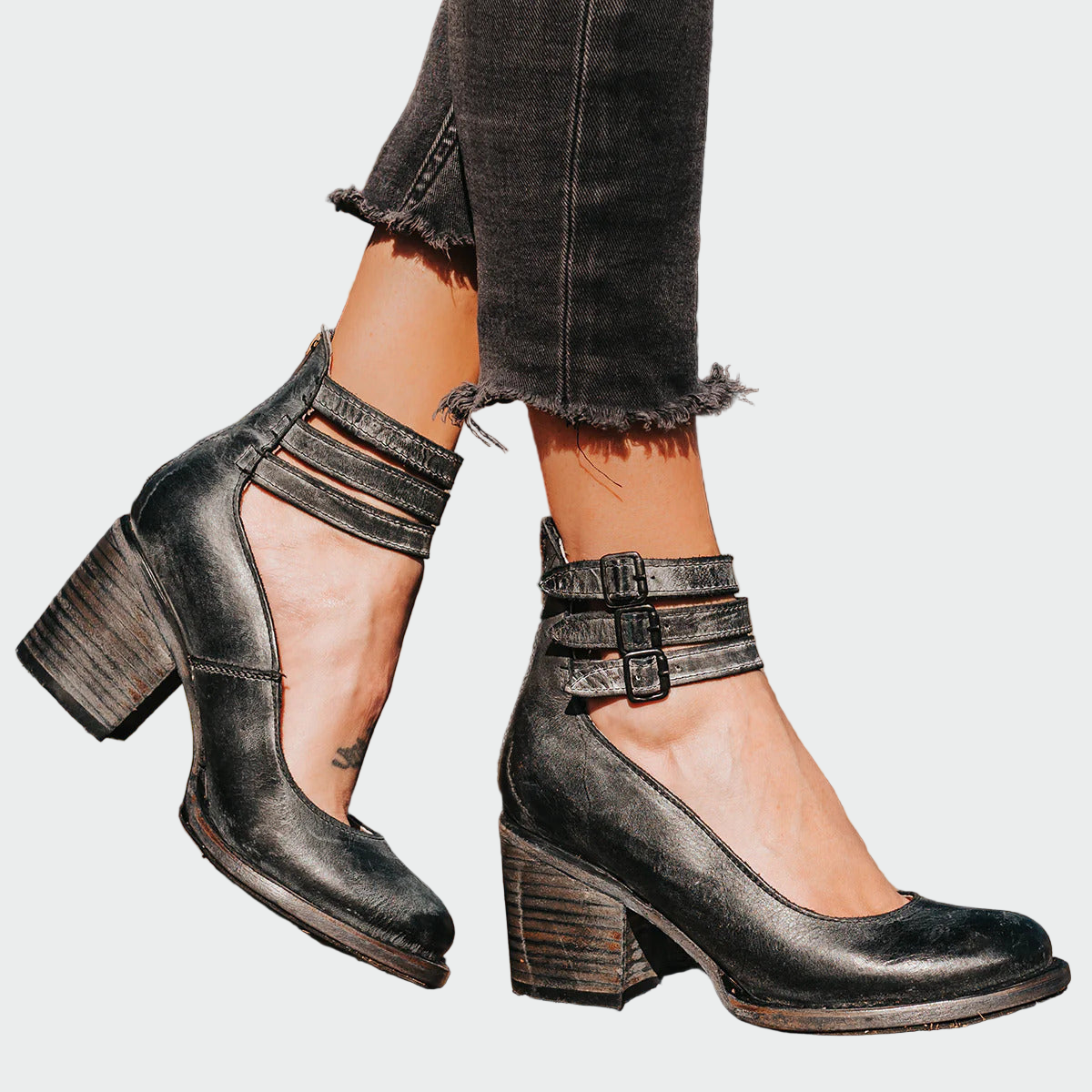Tacones de tiras
