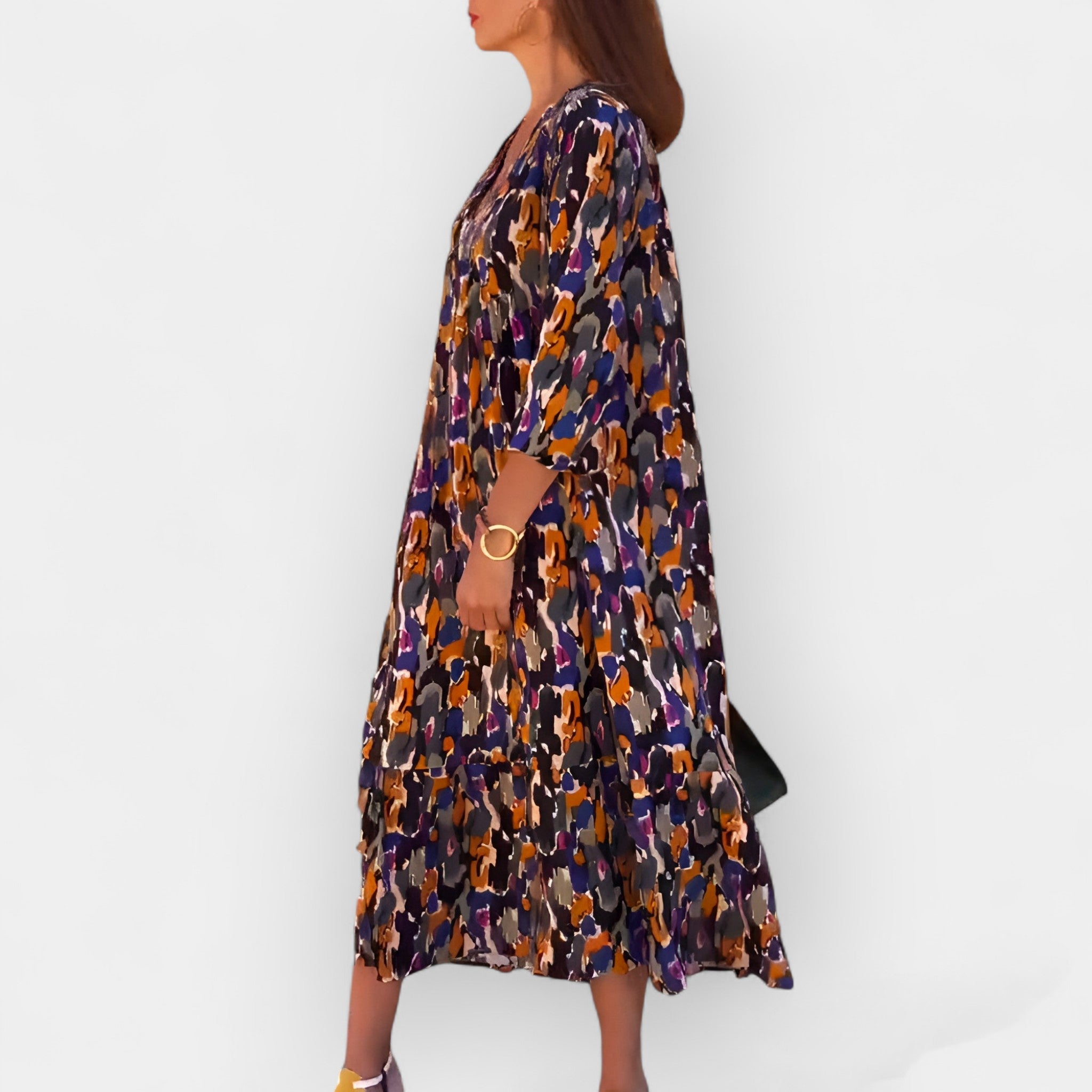 Vestido Vintage con Estampado Floral
