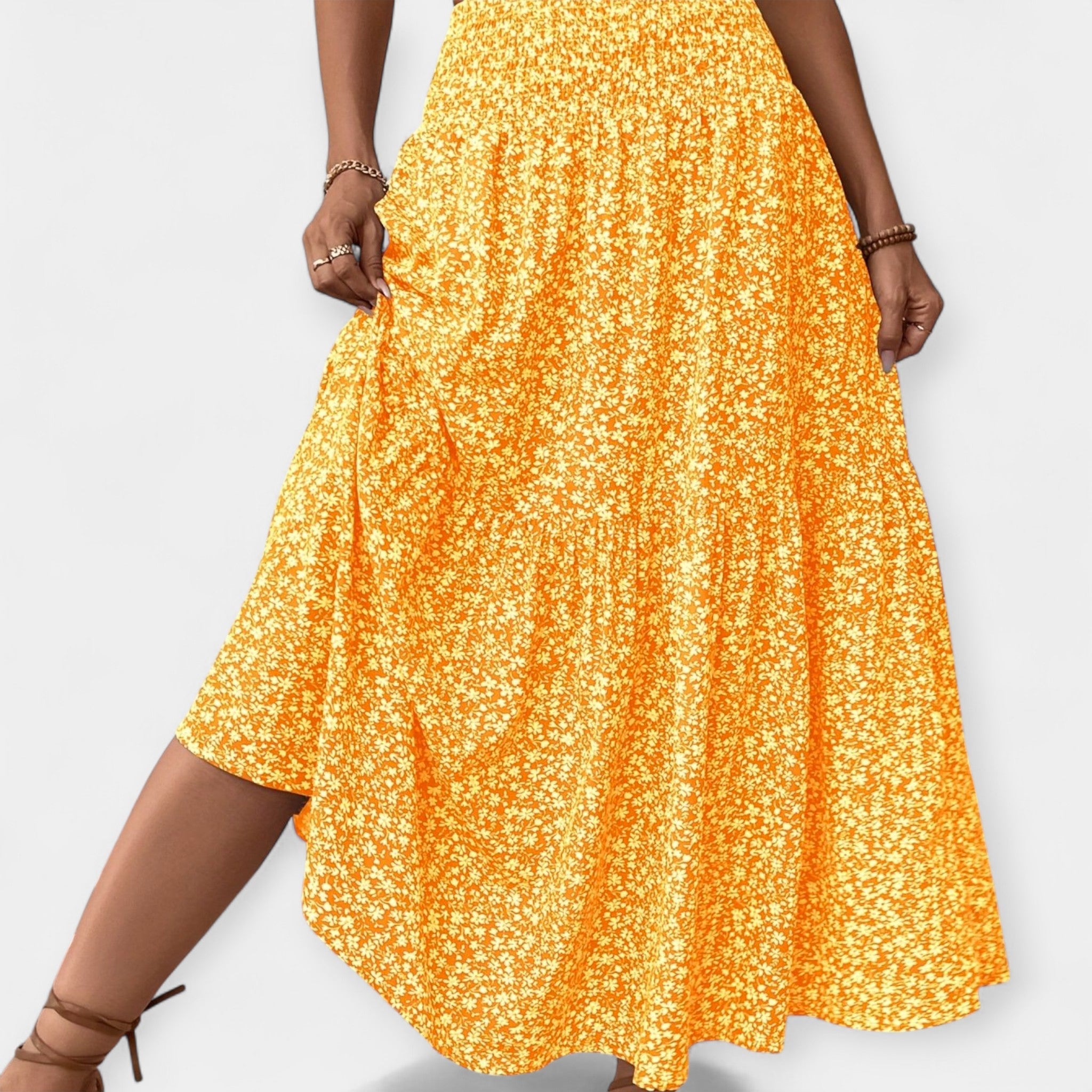 Falda Floral Casual y Cómoda