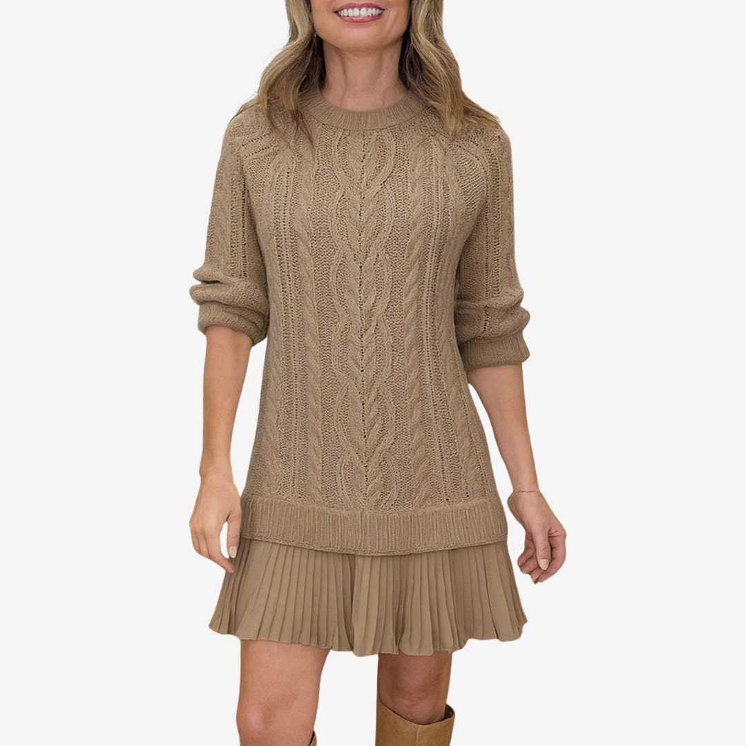 Vestido de punto trenzado