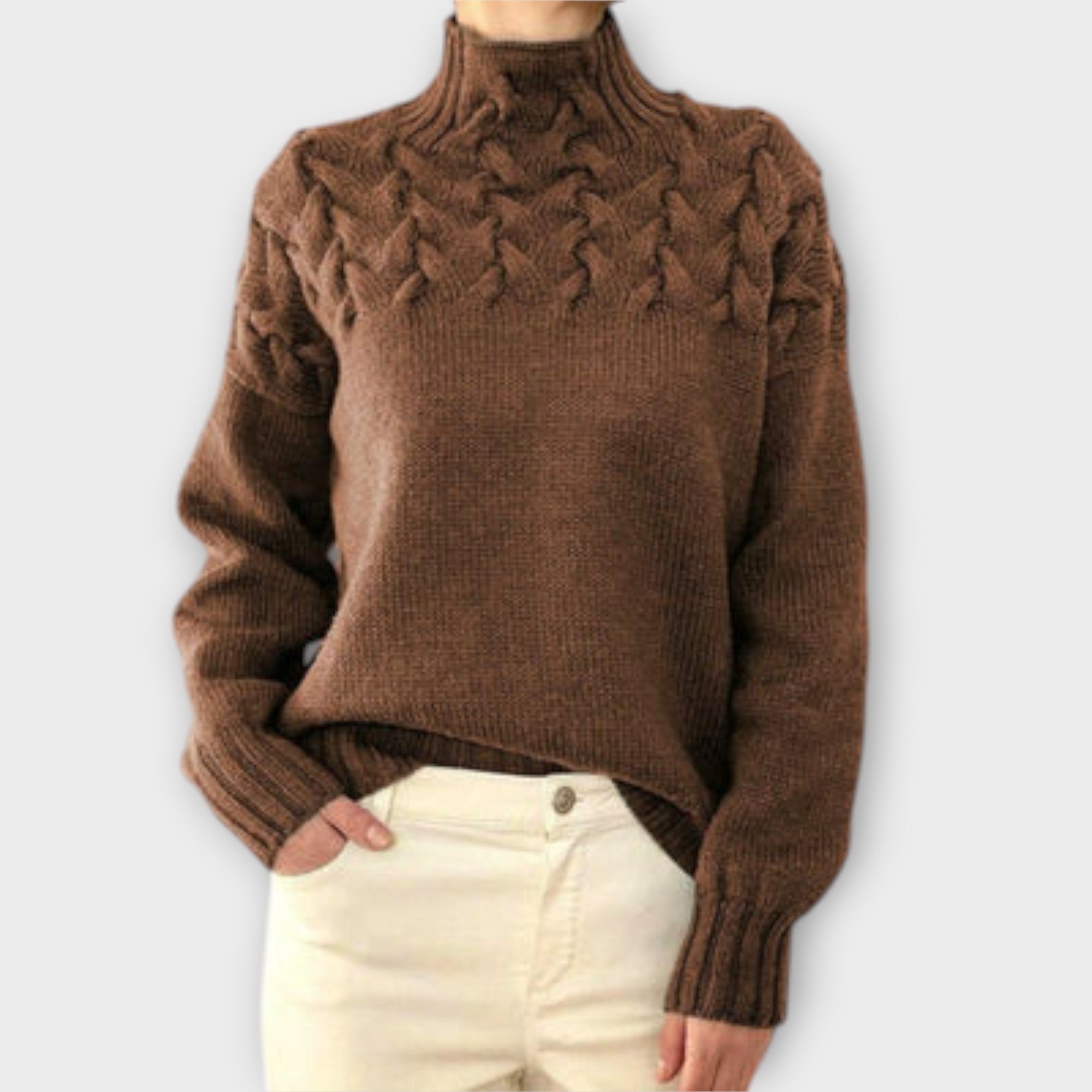 Eva - Jersey de mujer con detalle de punto