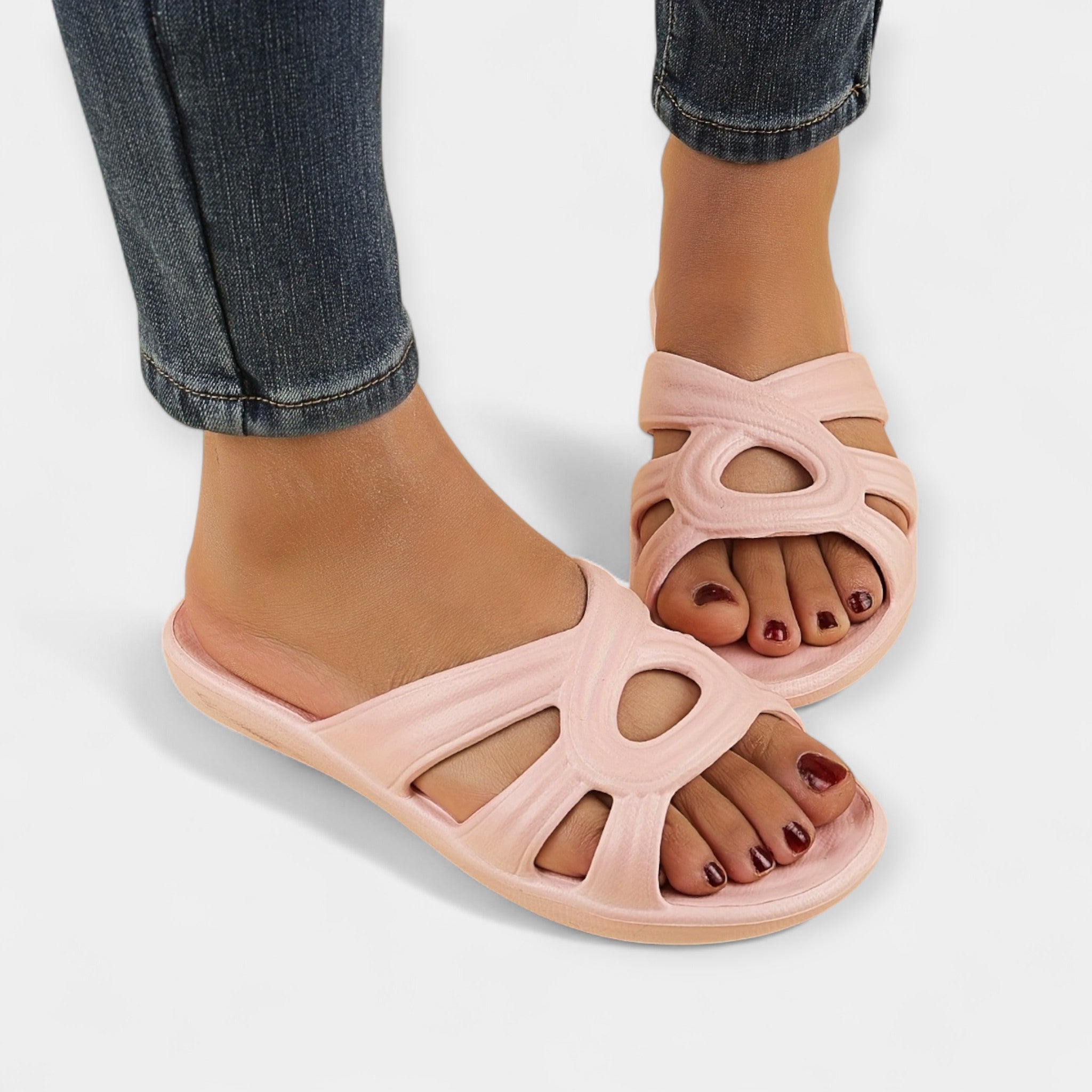 Plataformas Slip-On con Punta Abierta