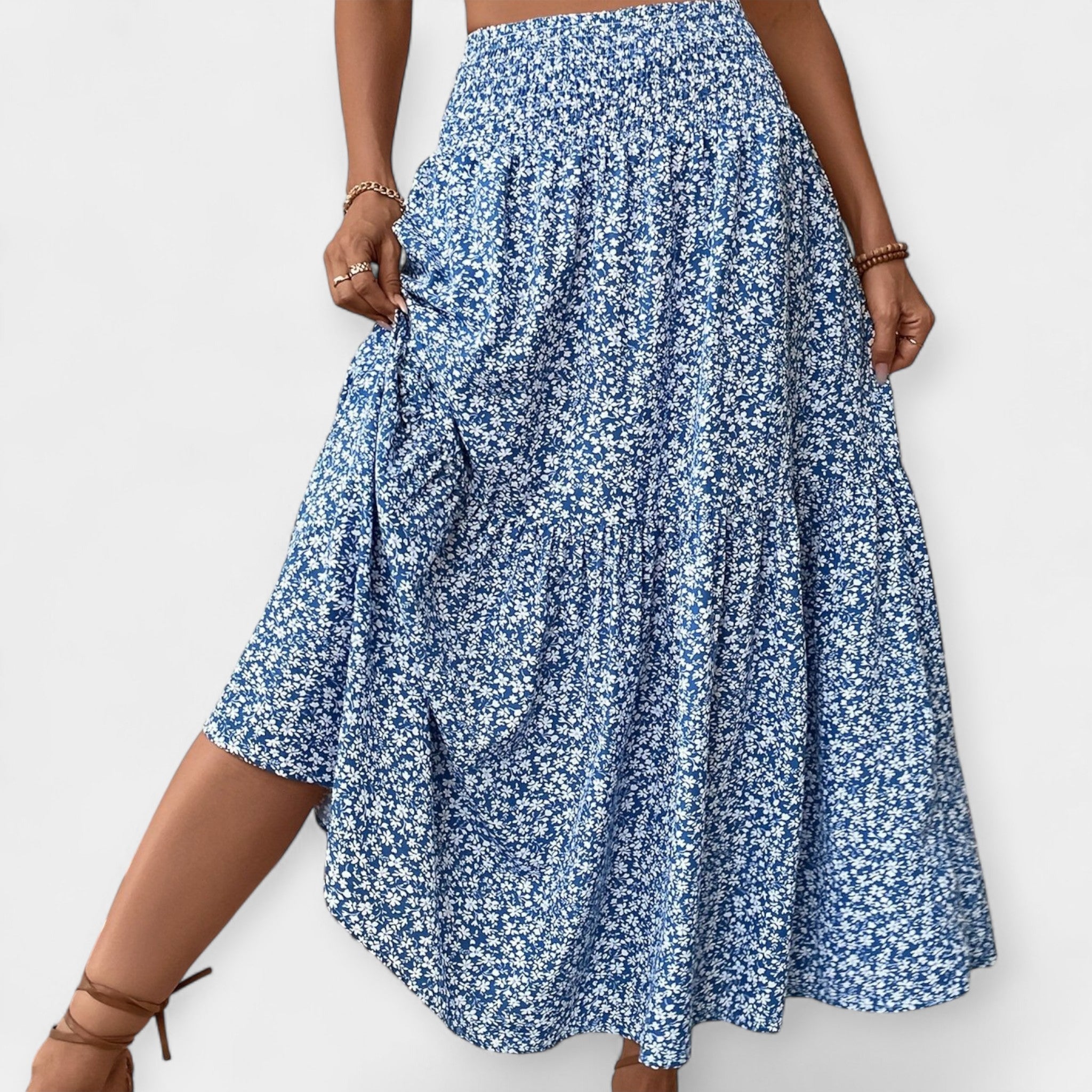 Falda Floral Casual y Cómoda