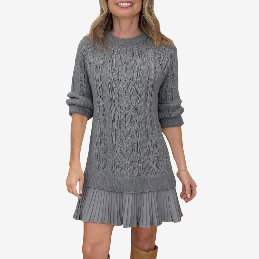 Vestido de punto trenzado