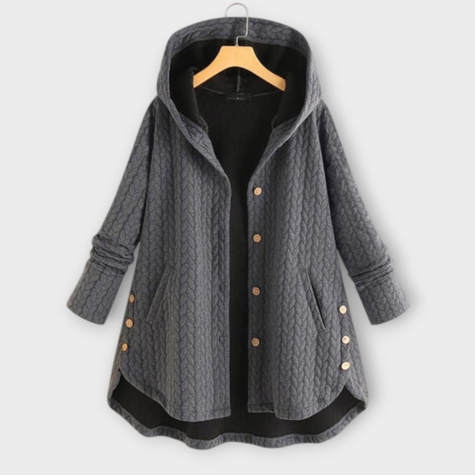 Leslie - Chaqueta abrigada con botones