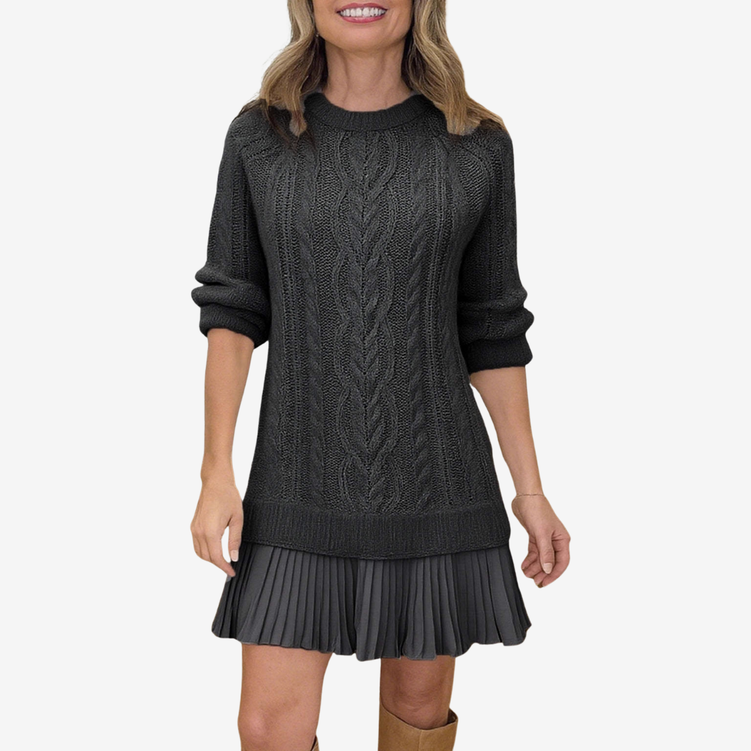 Vestido de punto trenzado