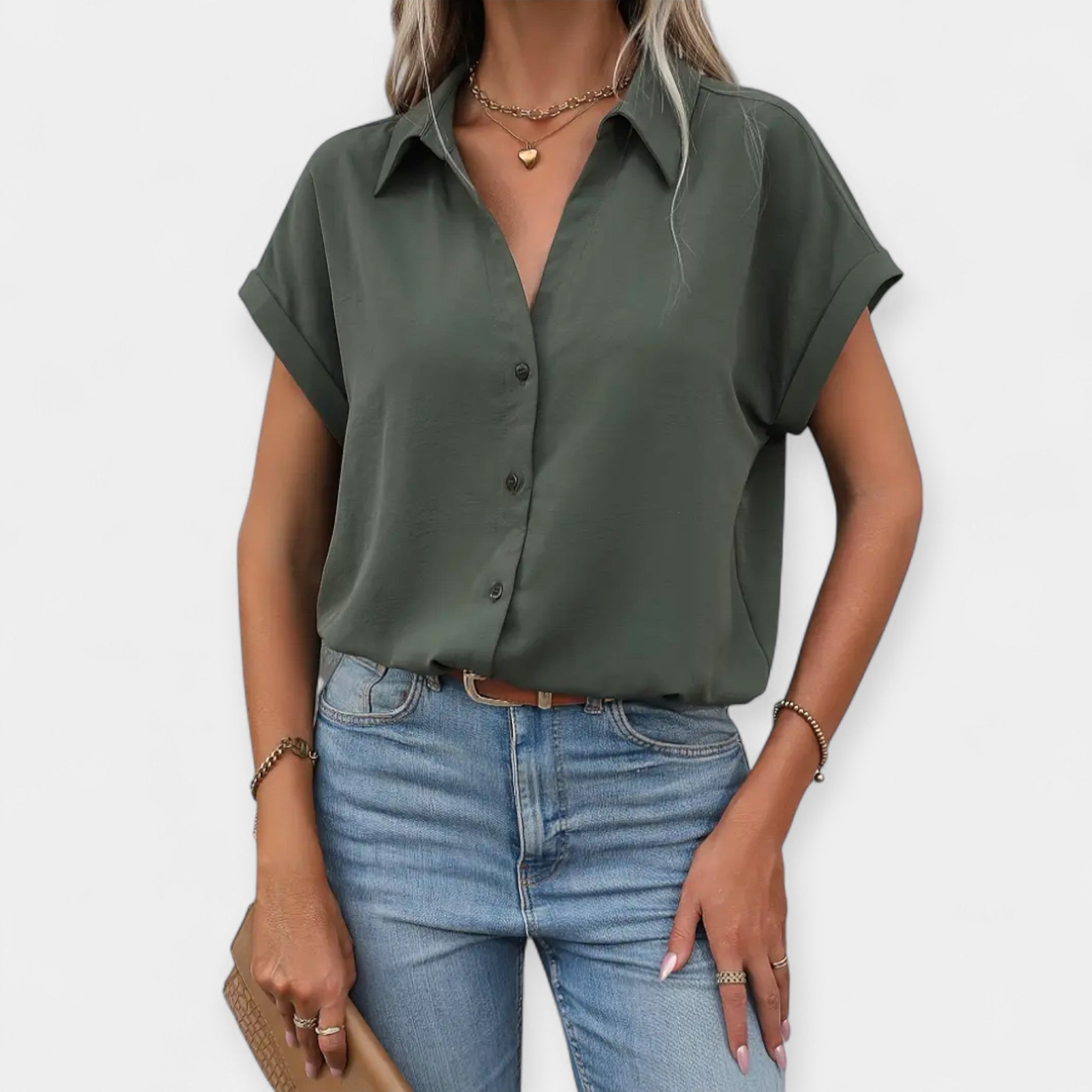 Camisa Cómoda de Manga Corta