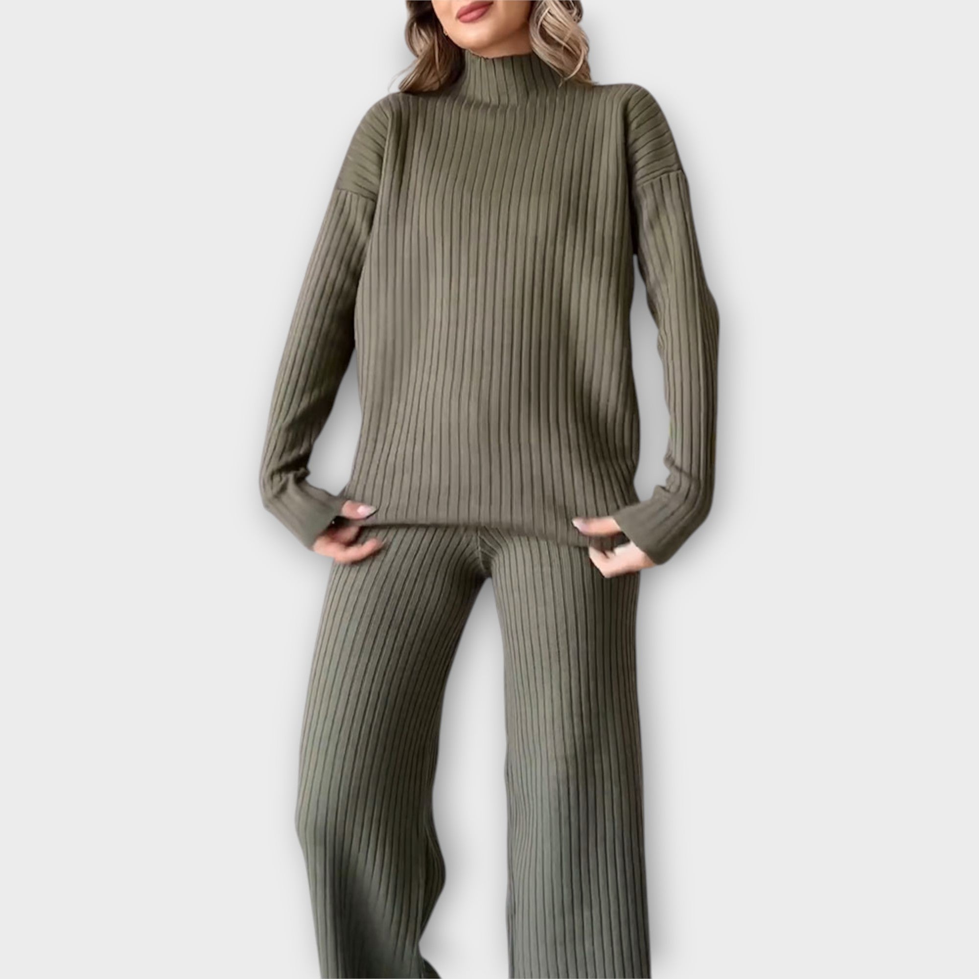 Conjunto de punto con línea cómoda