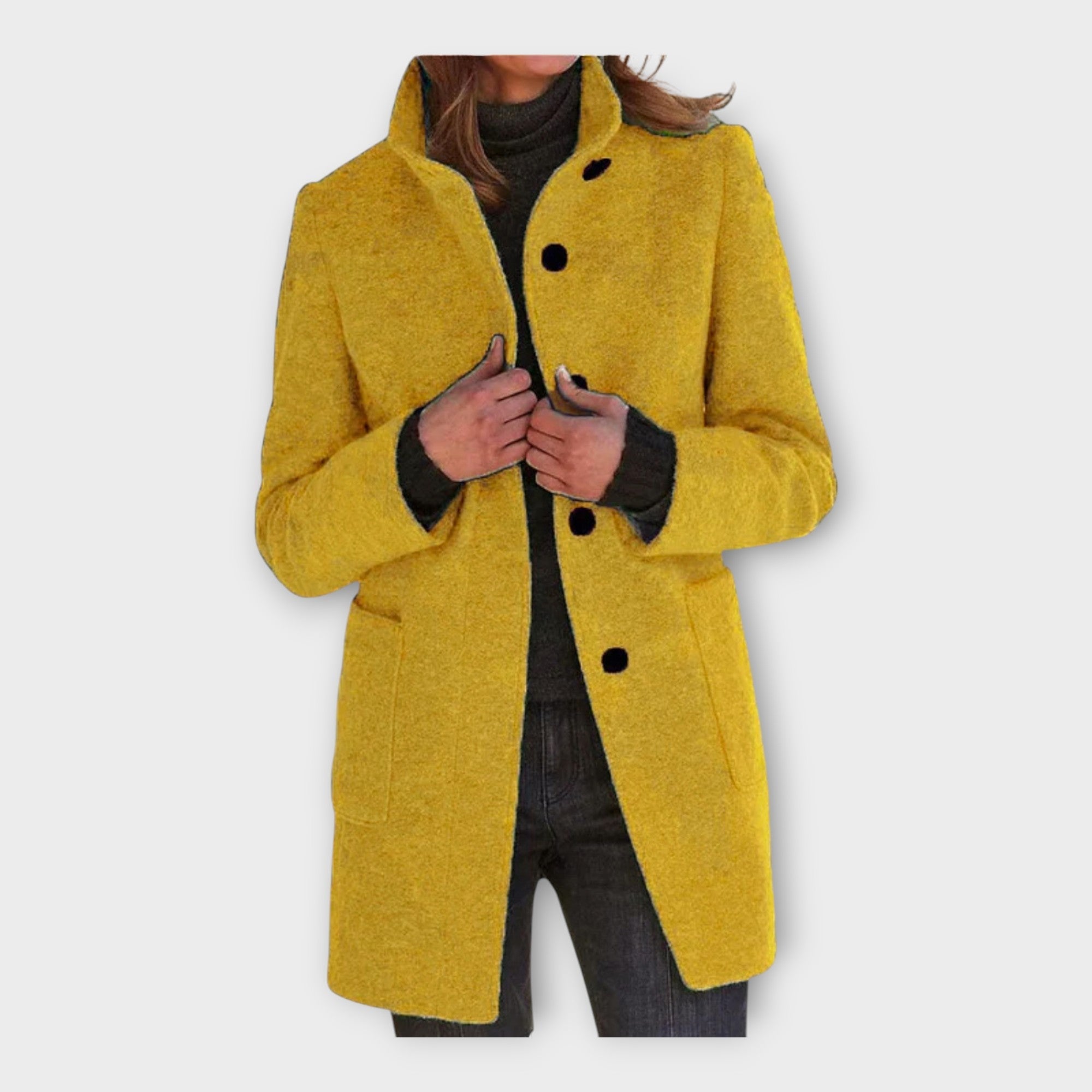 Abrigo elegante con línea atemporal