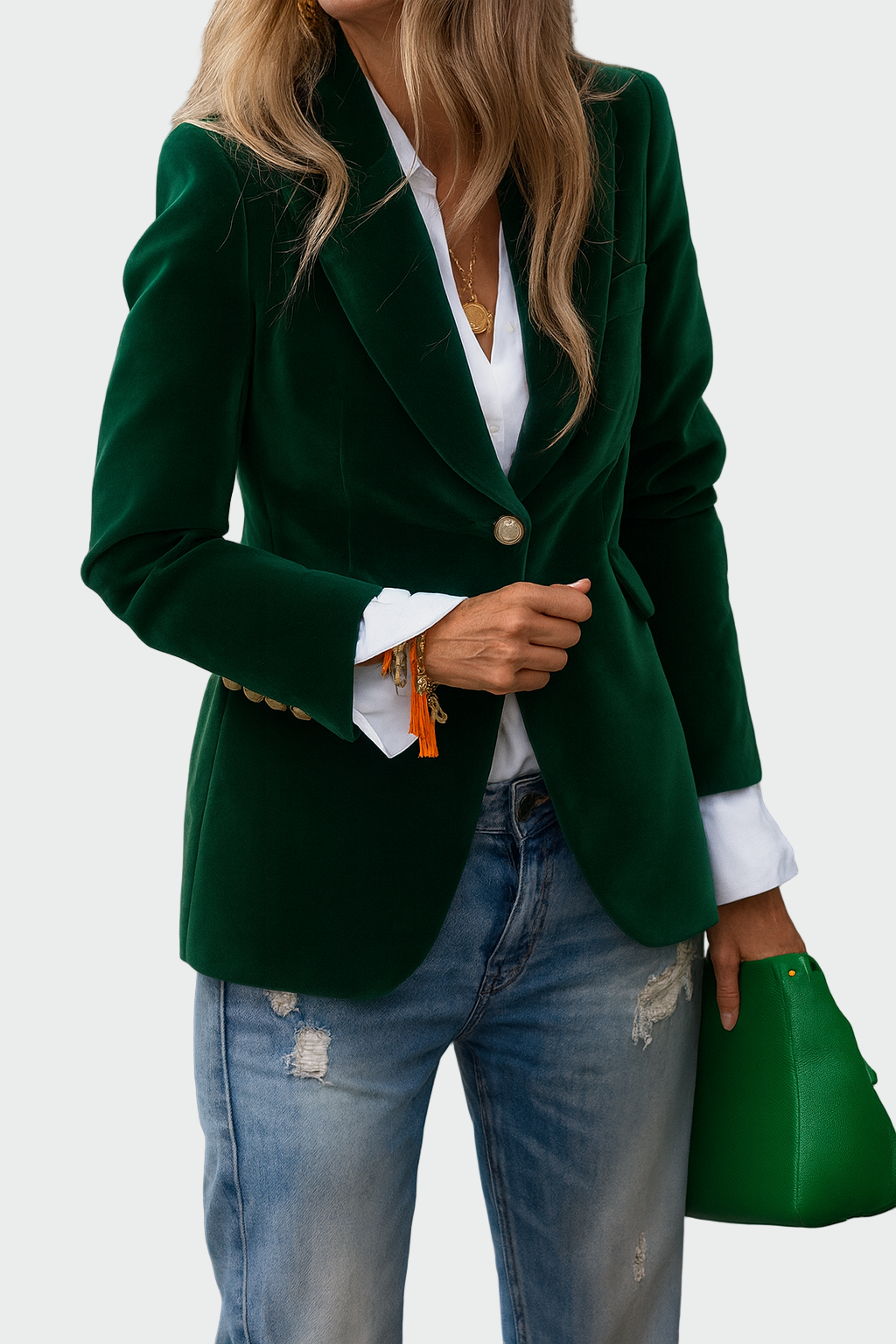 Chaqueta de línea lujosa