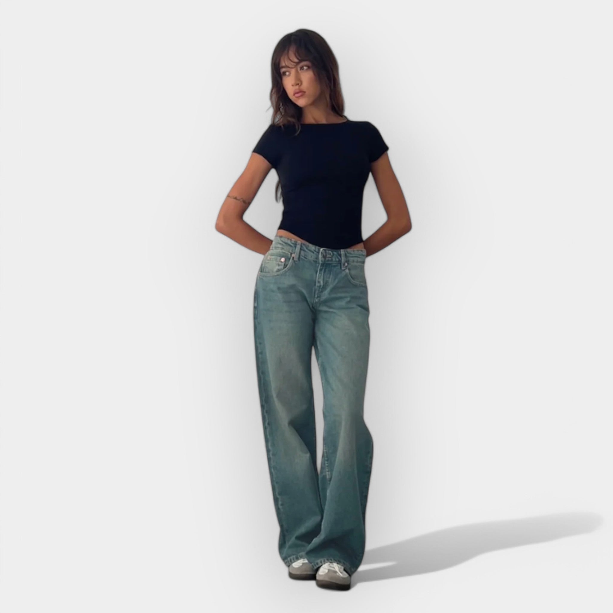 Jeans de Cintura Baja Cómodos