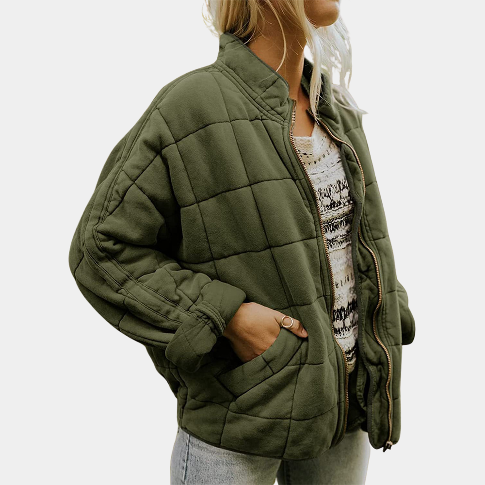 Chaqueta acolchada elegante y cómoda.