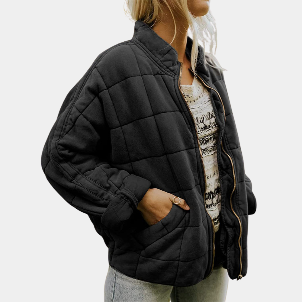 Chaqueta acolchada elegante y cómoda.