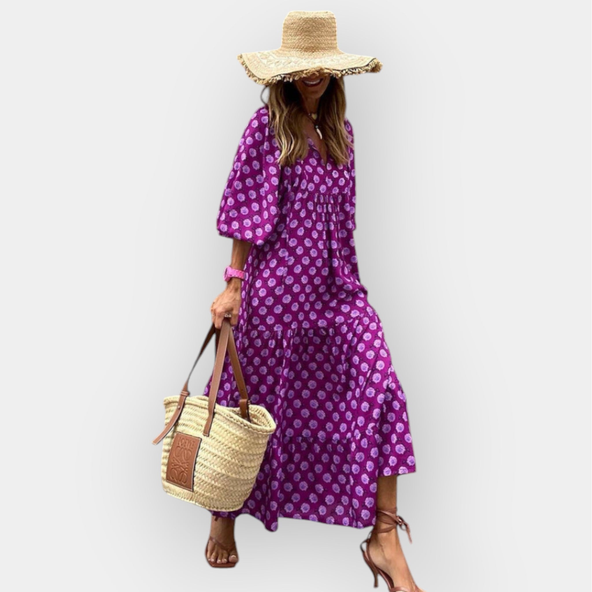 Vestido Floral Midi