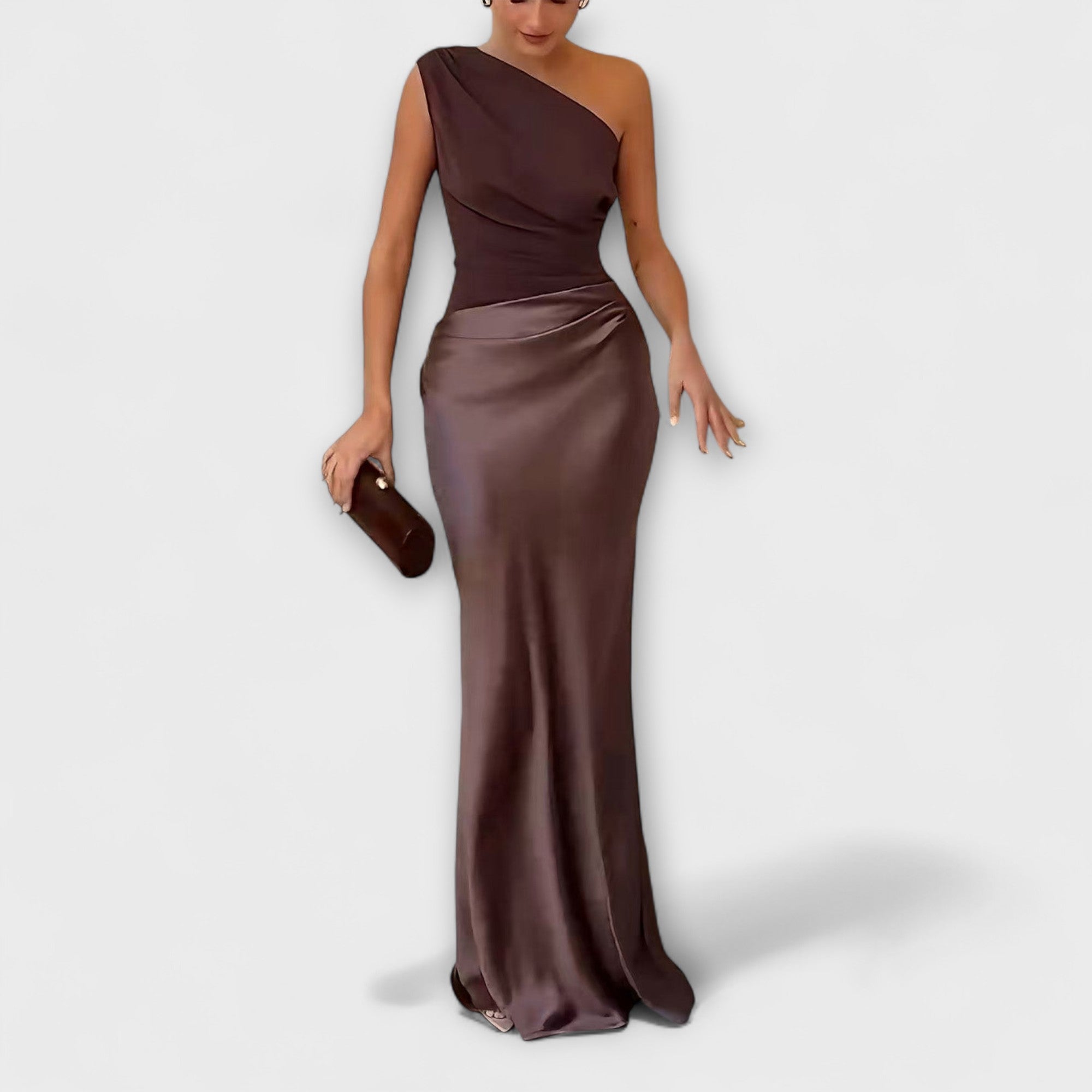 Vestido Maxi Asimétrico y Elegante