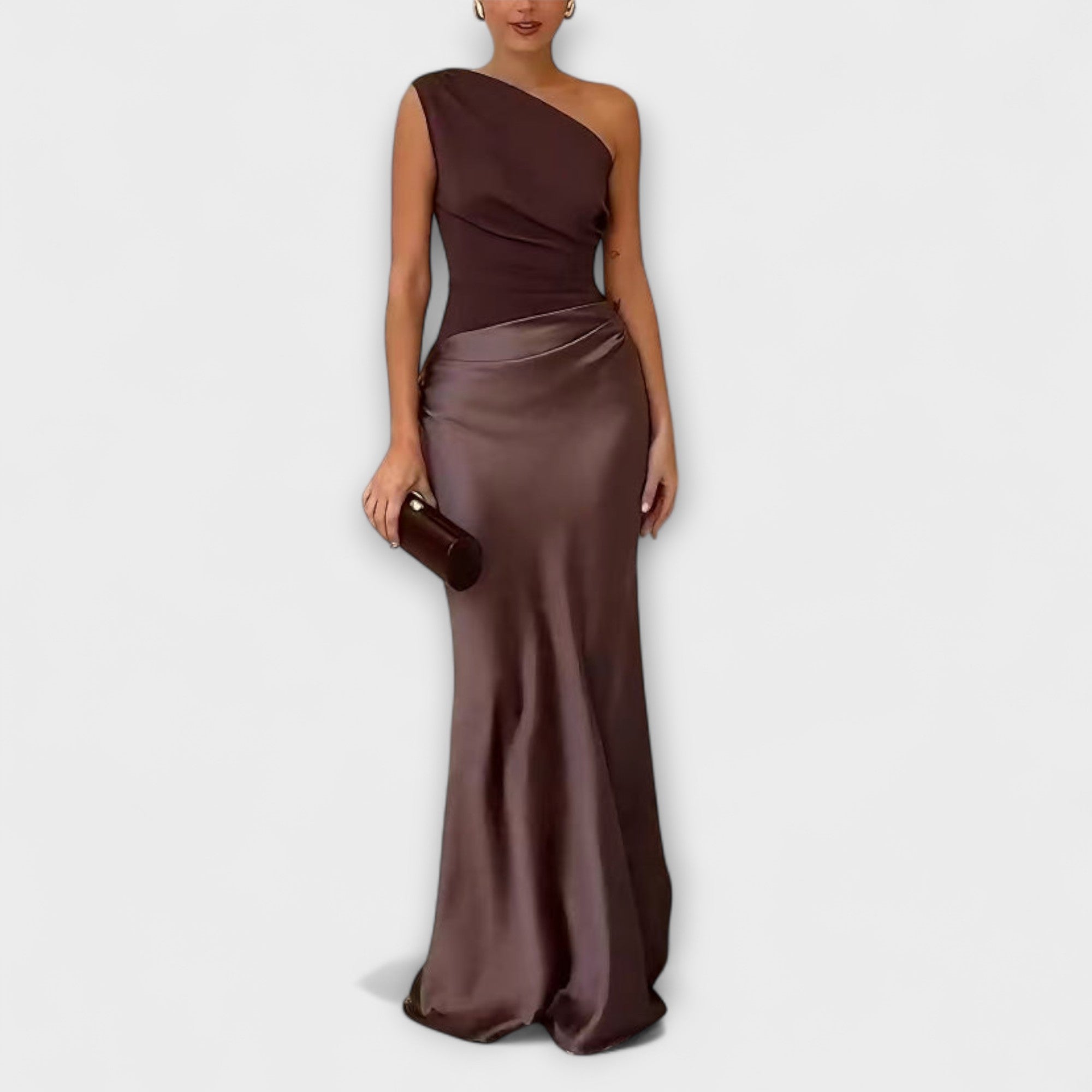 Vestido Maxi Asimétrico y Elegante