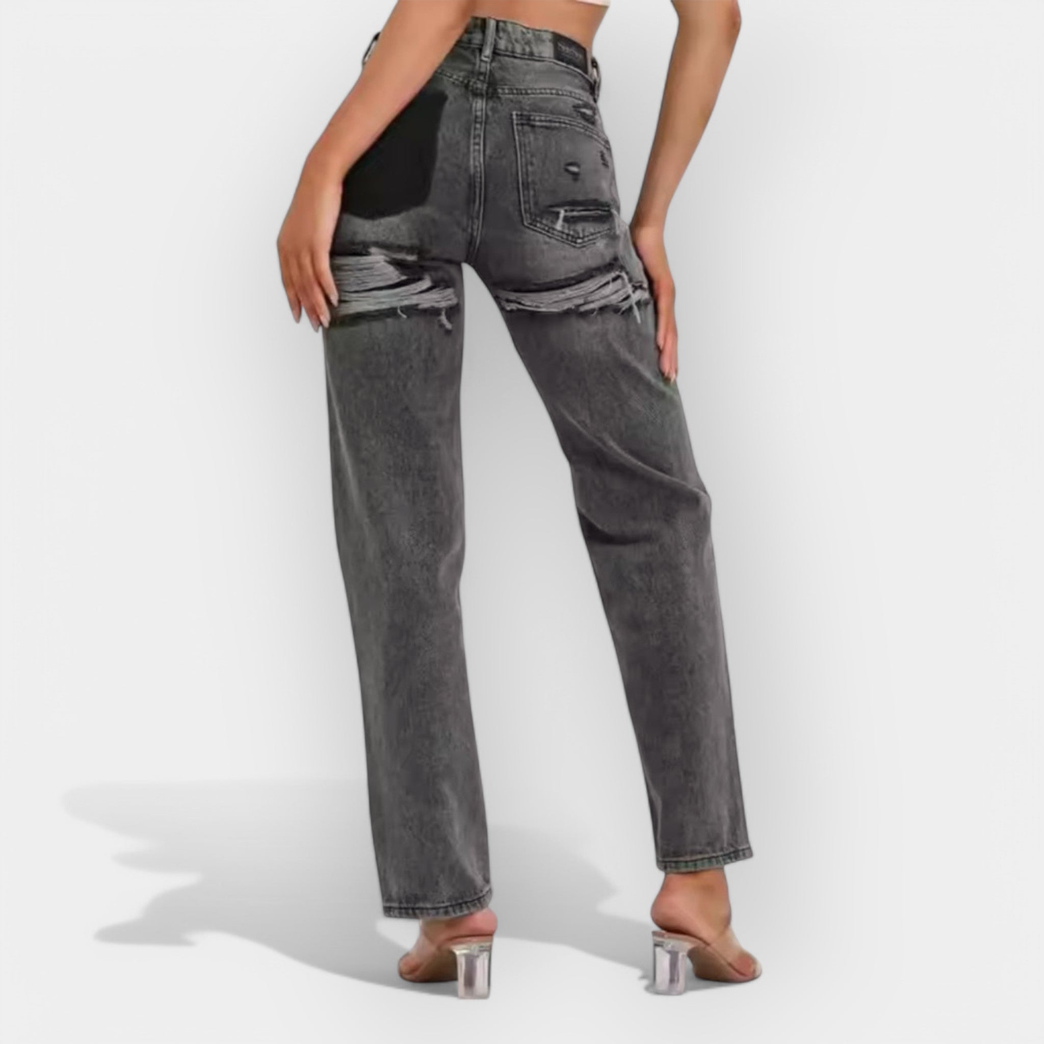 Jeans Vintage de Denim Deslavado