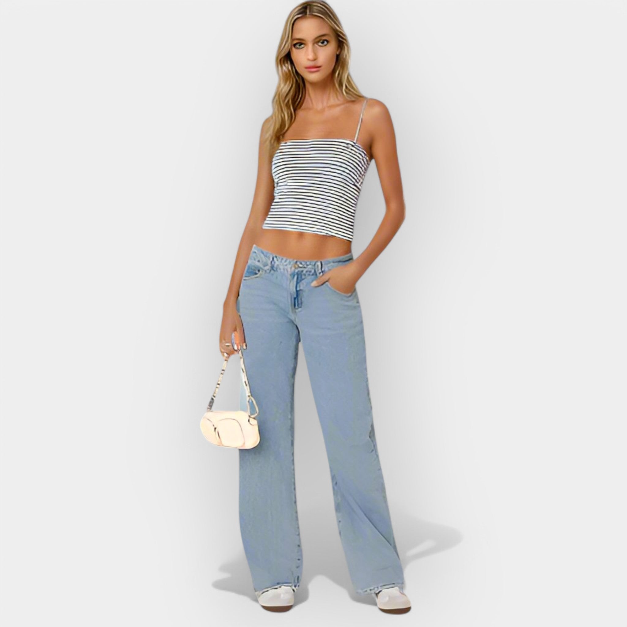 Jeans de Cintura Baja Cómodos
