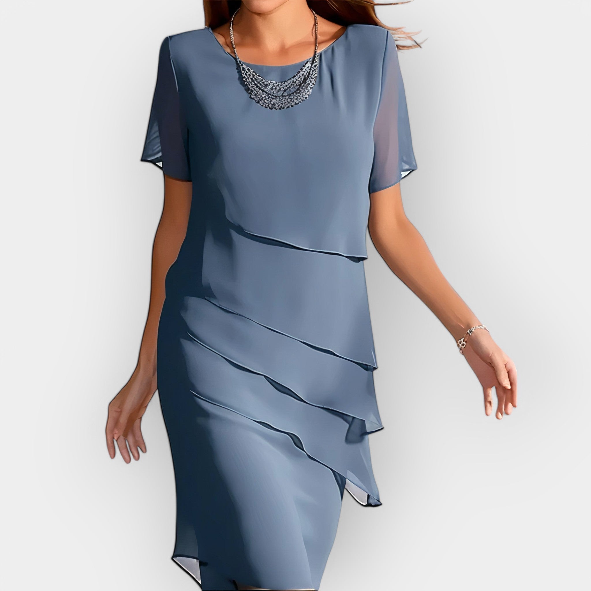 Vestido de Gasa Elegante