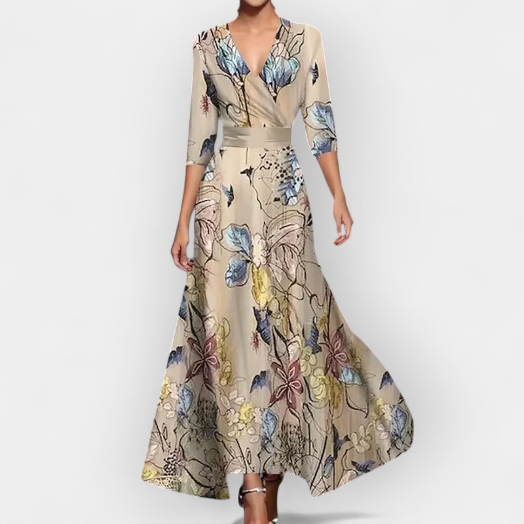 Vestido Maxi Floral Romántico