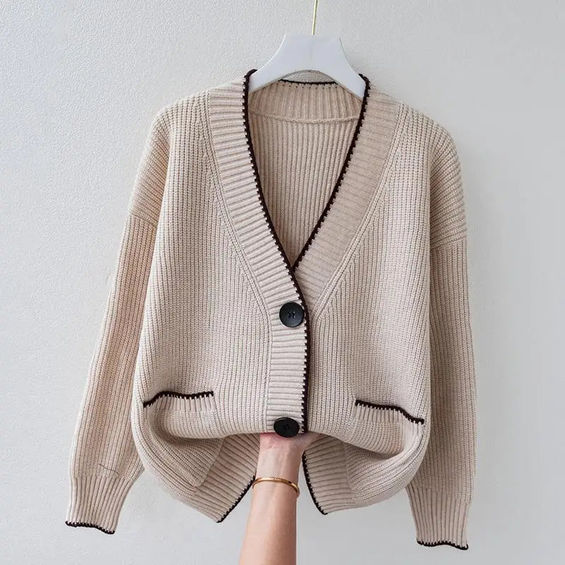 Chaleco de punto extragrande con estilo