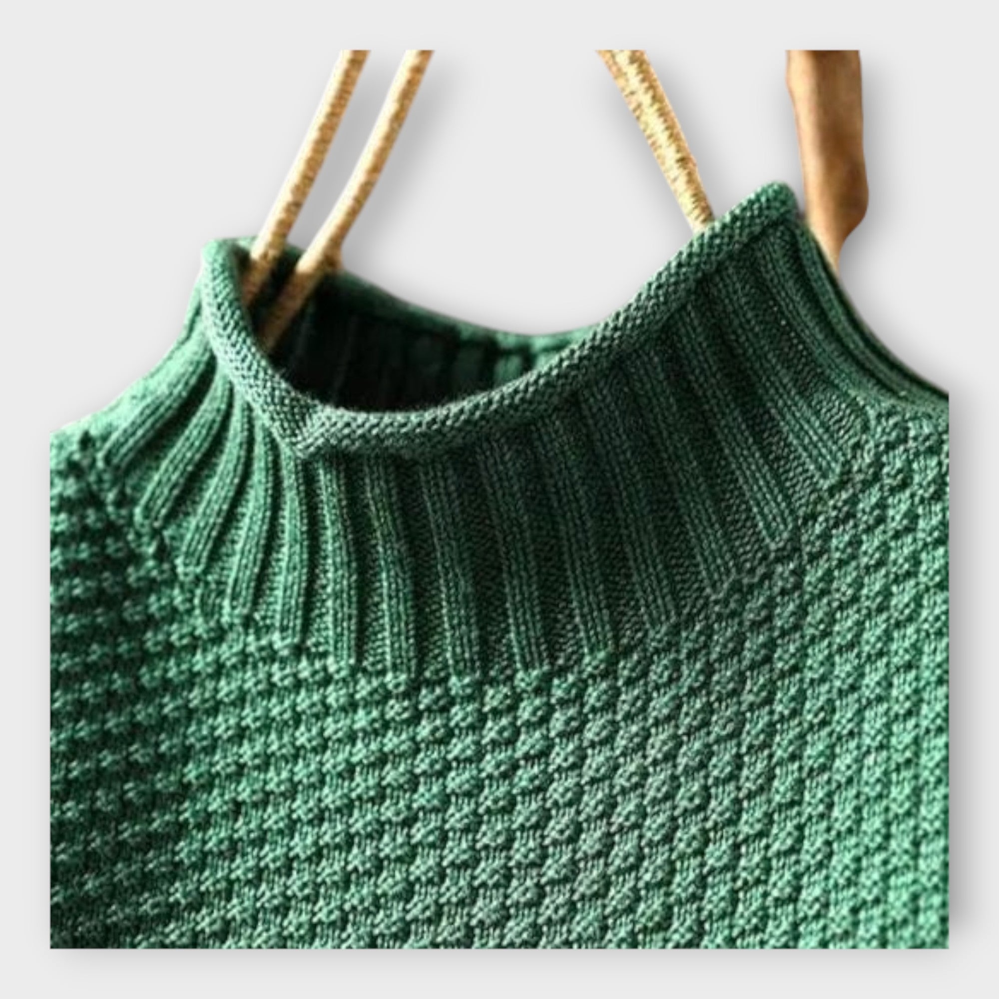 Suéter de punto con cuello alto