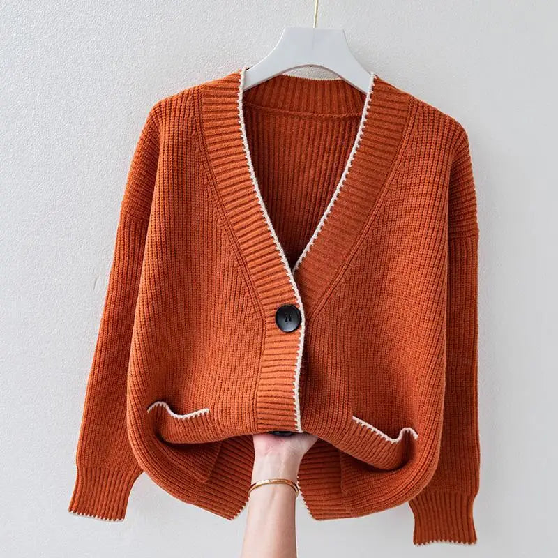 Chaleco de punto extragrande con estilo