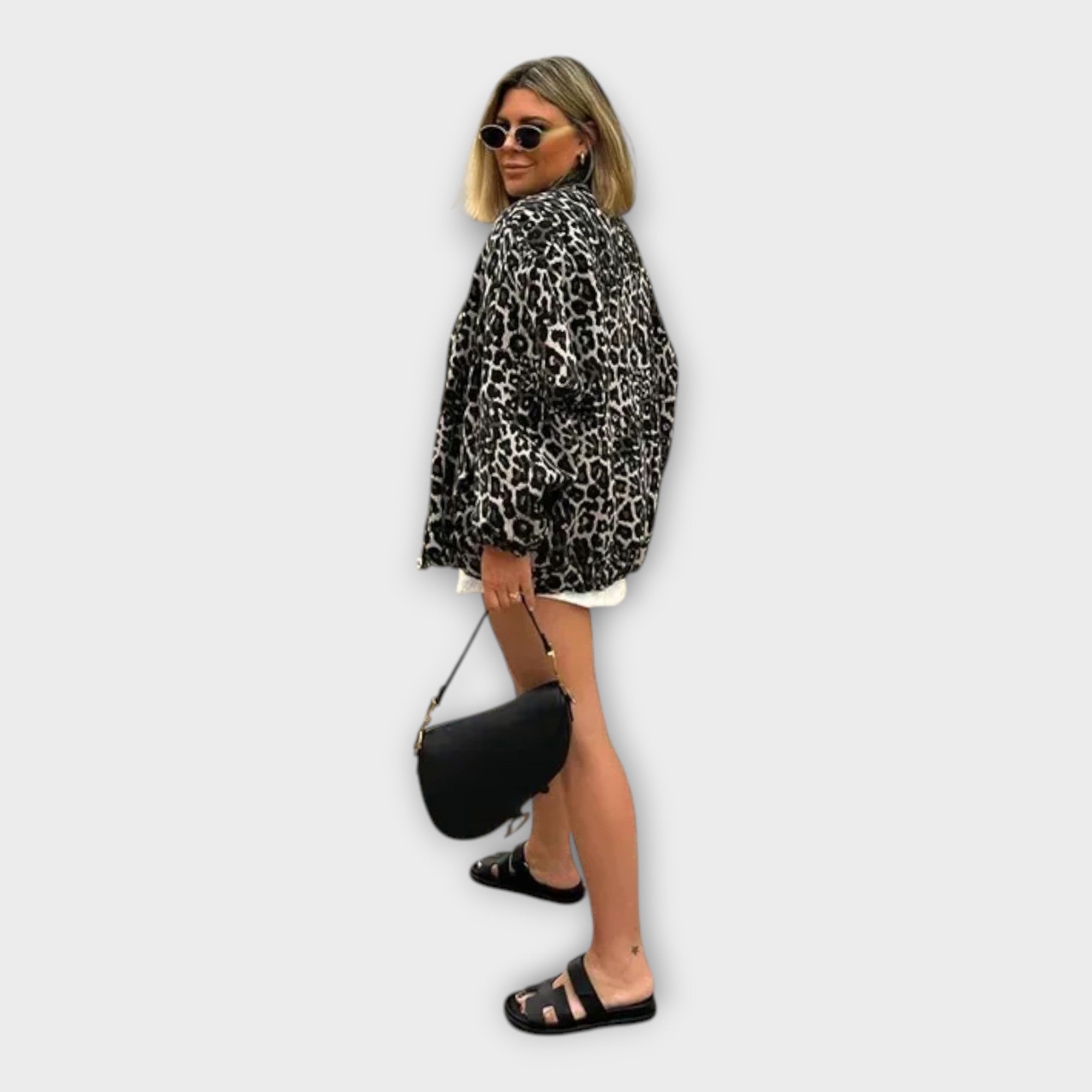 Chaqueta estampada elegante