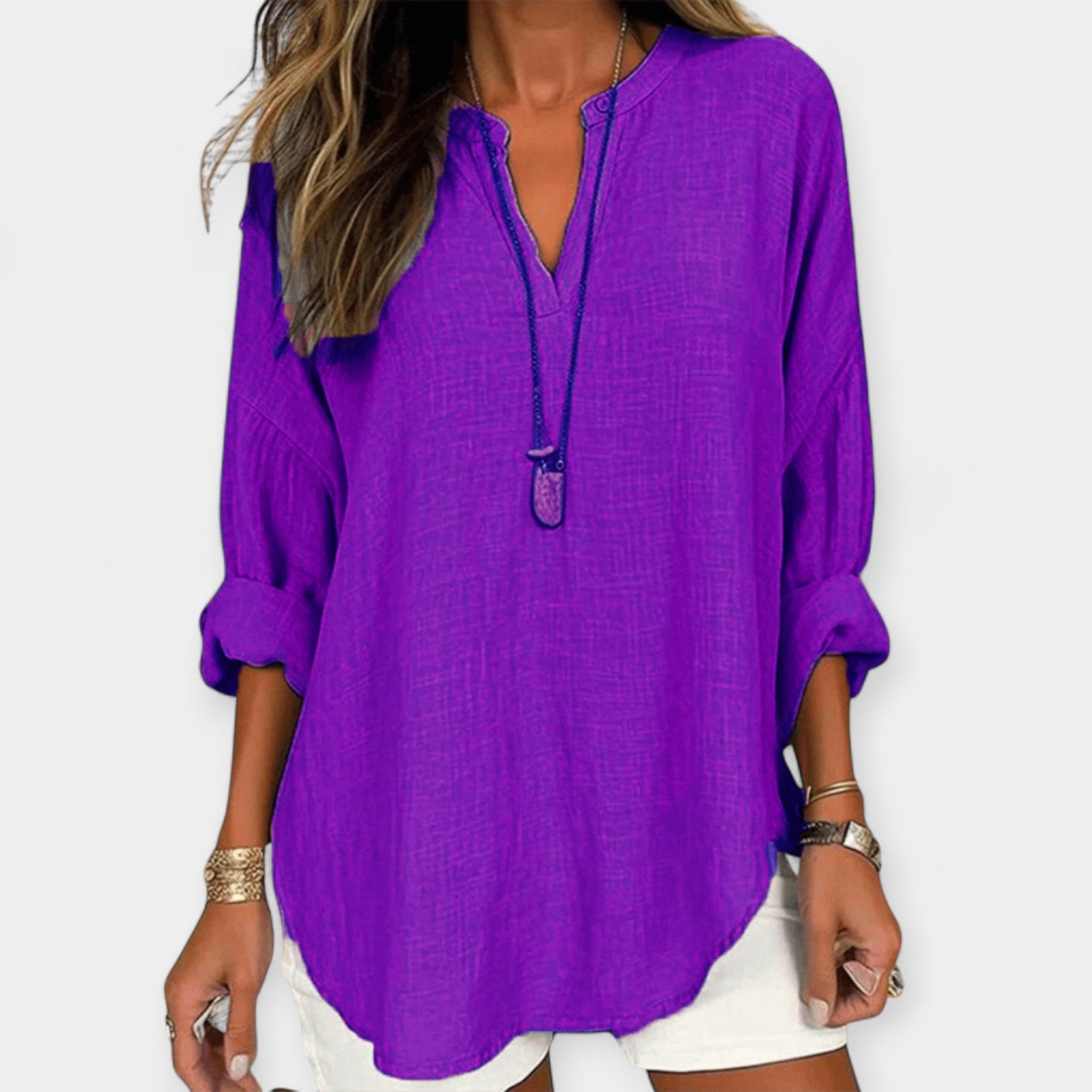 Blusa Ligera de Algodón Casual