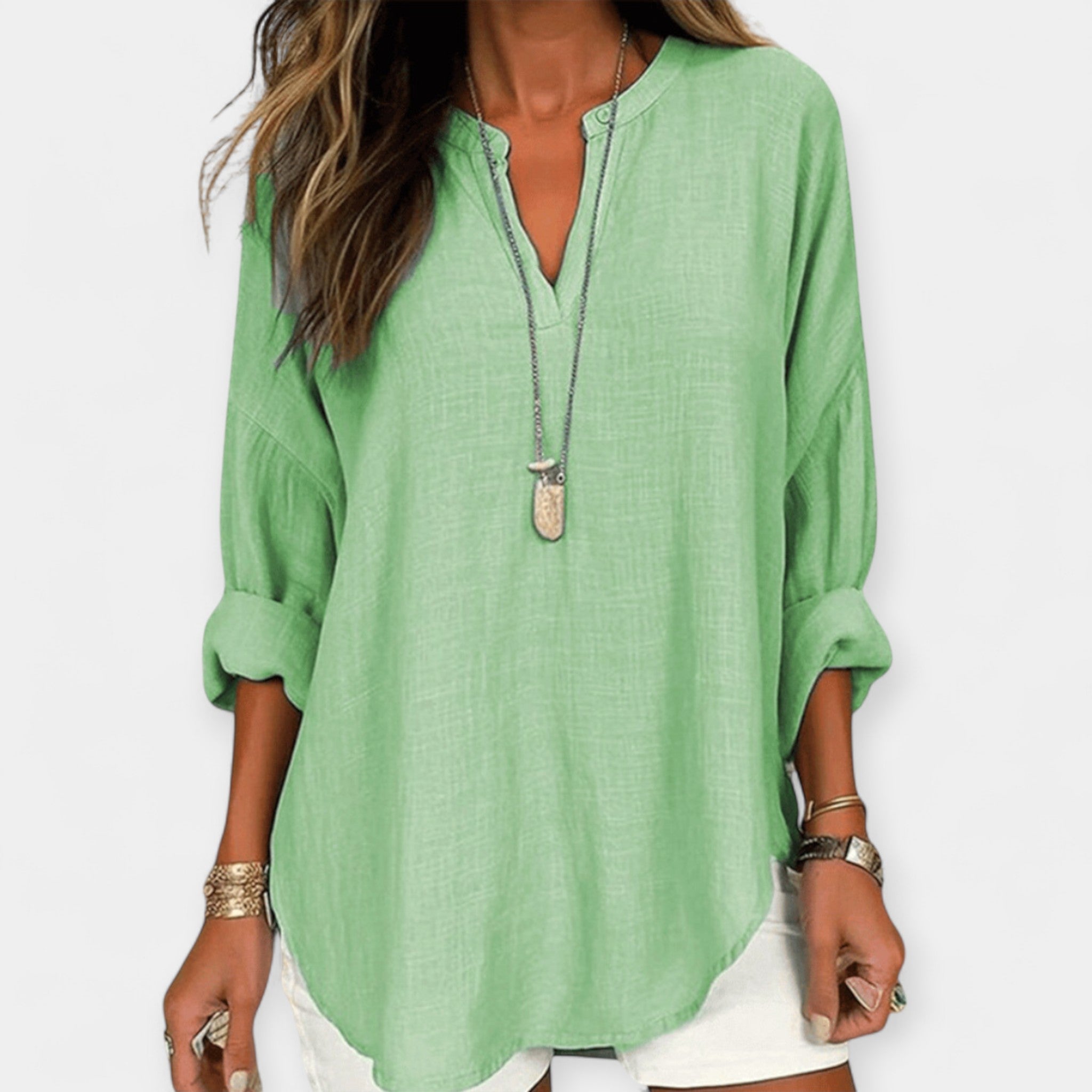 Blusa Ligera de Algodón Casual