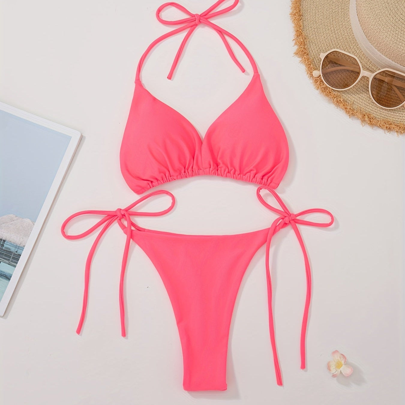 Bikini Moderno con Top Halter