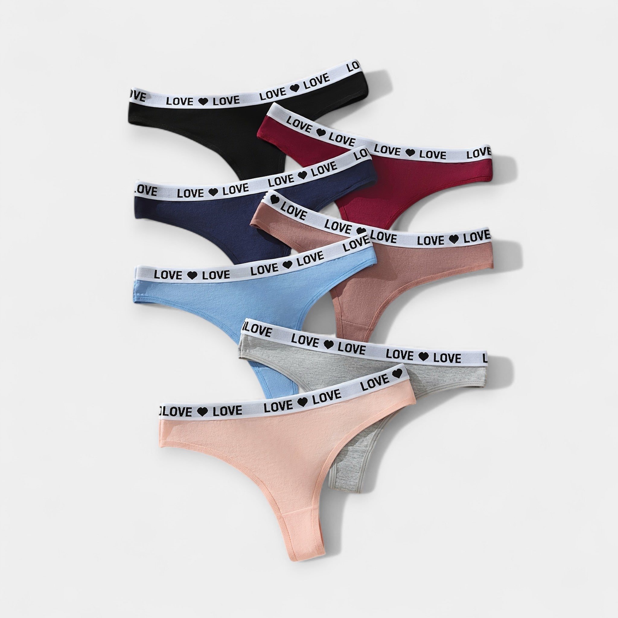 Juego de 7 bragas sexys tipo brief