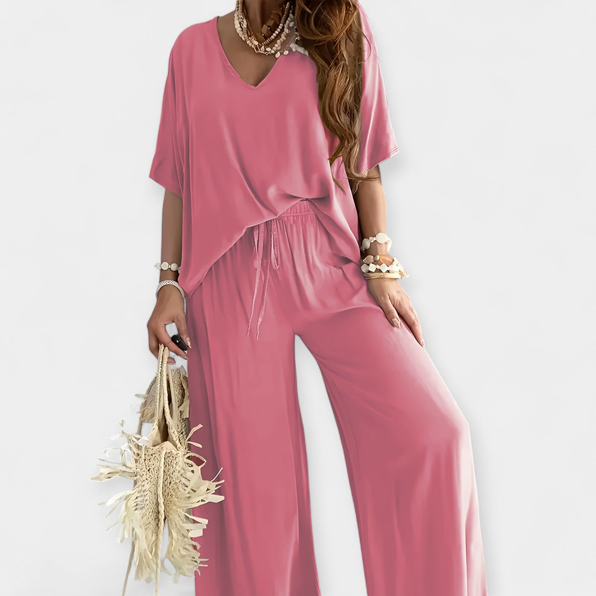 Conjunto Casual con Pantalón Ancho