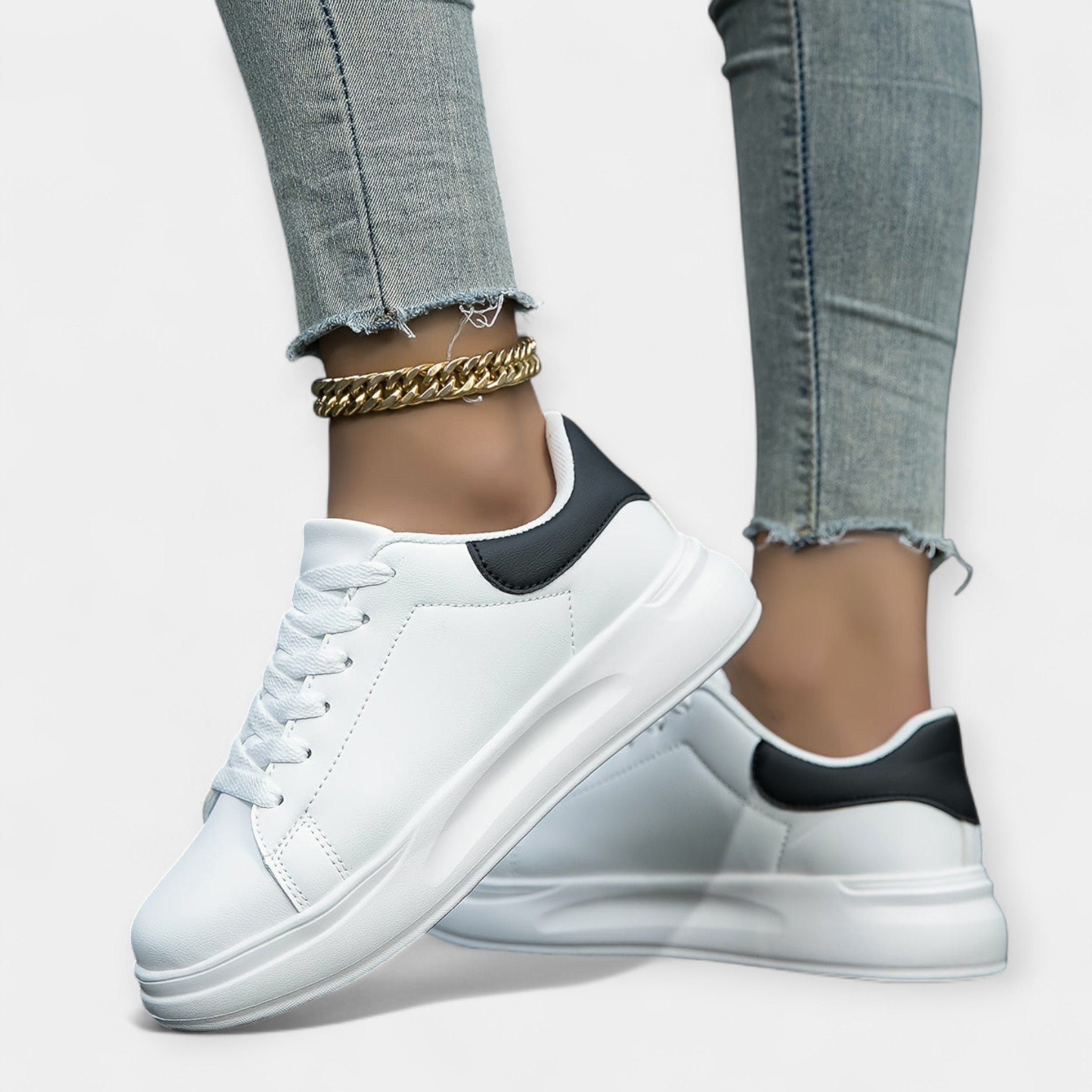 Sneakers de Cuero Blanco