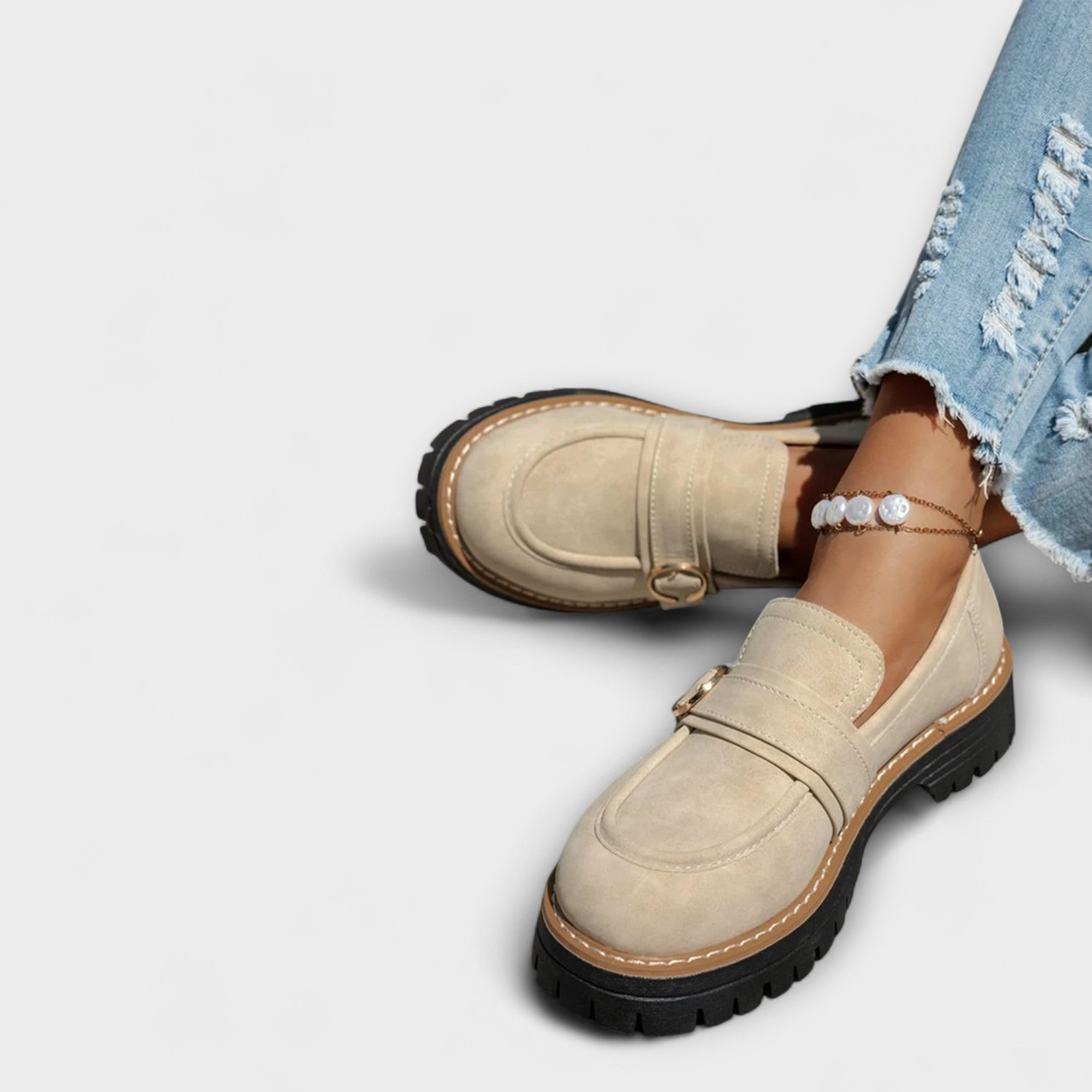 Laura – Mocasines casuales de punta redonda