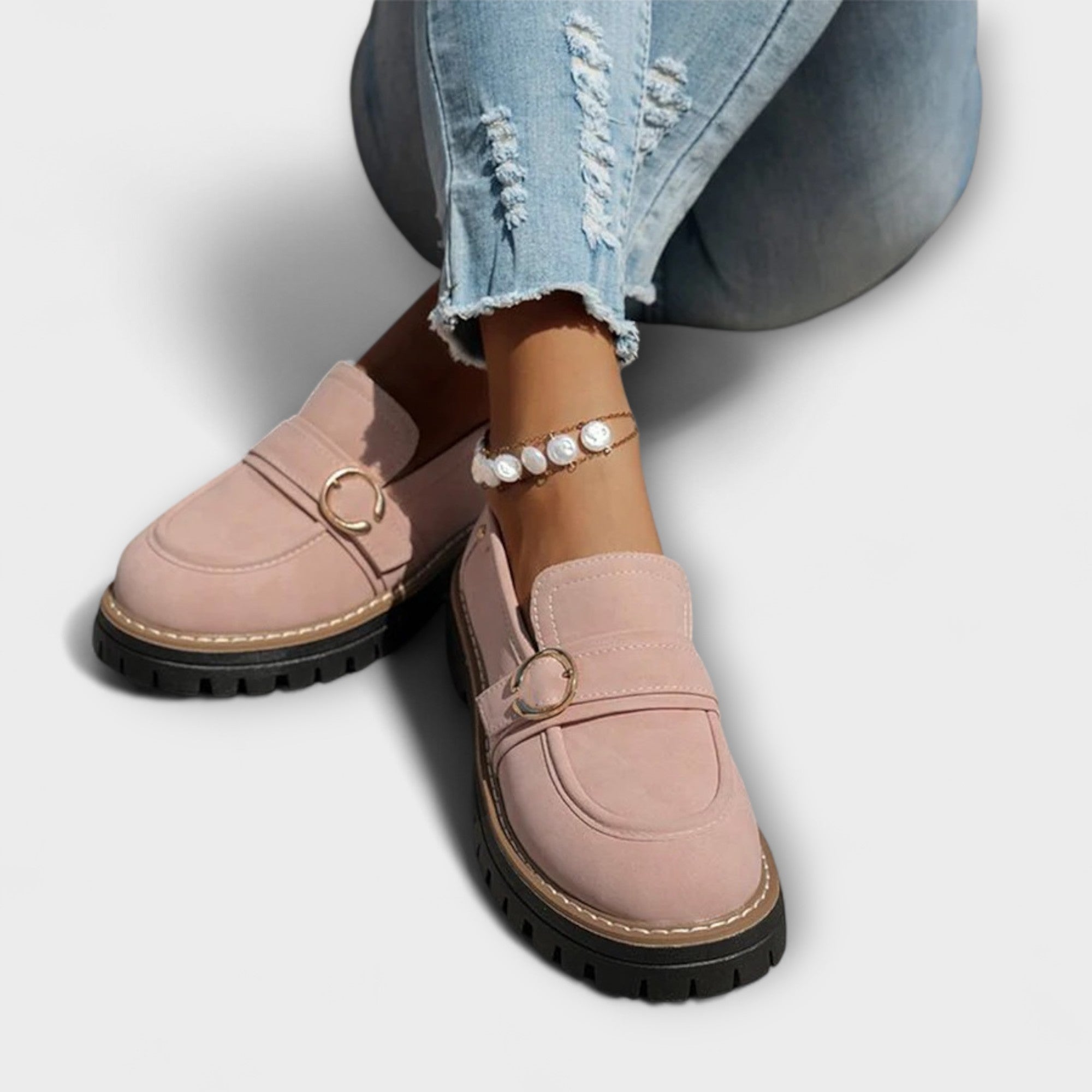 Laura – Mocasines casuales de punta redonda