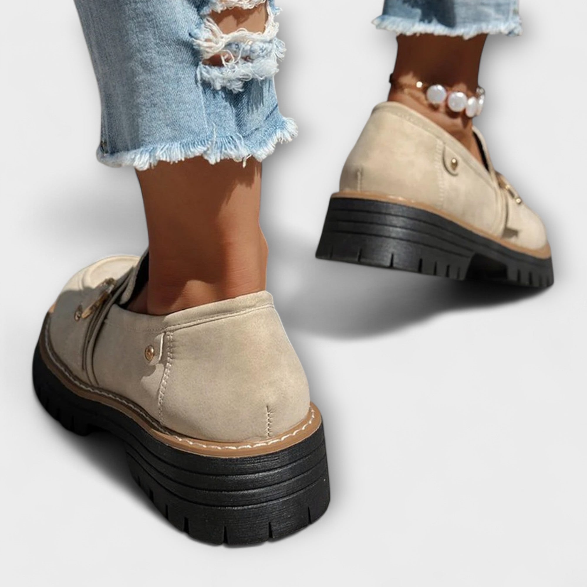 Laura – Mocasines casuales de punta redonda